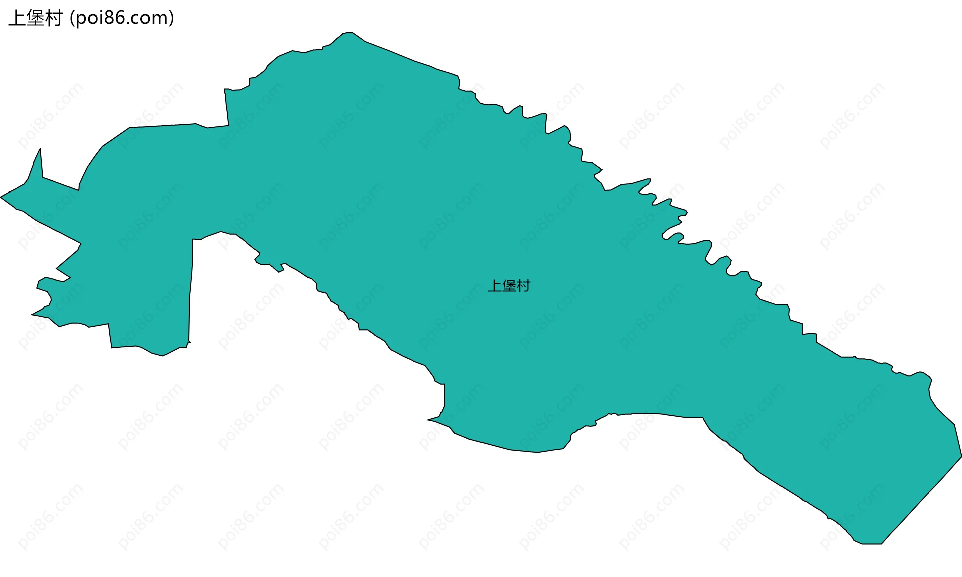 上堡村边界地图