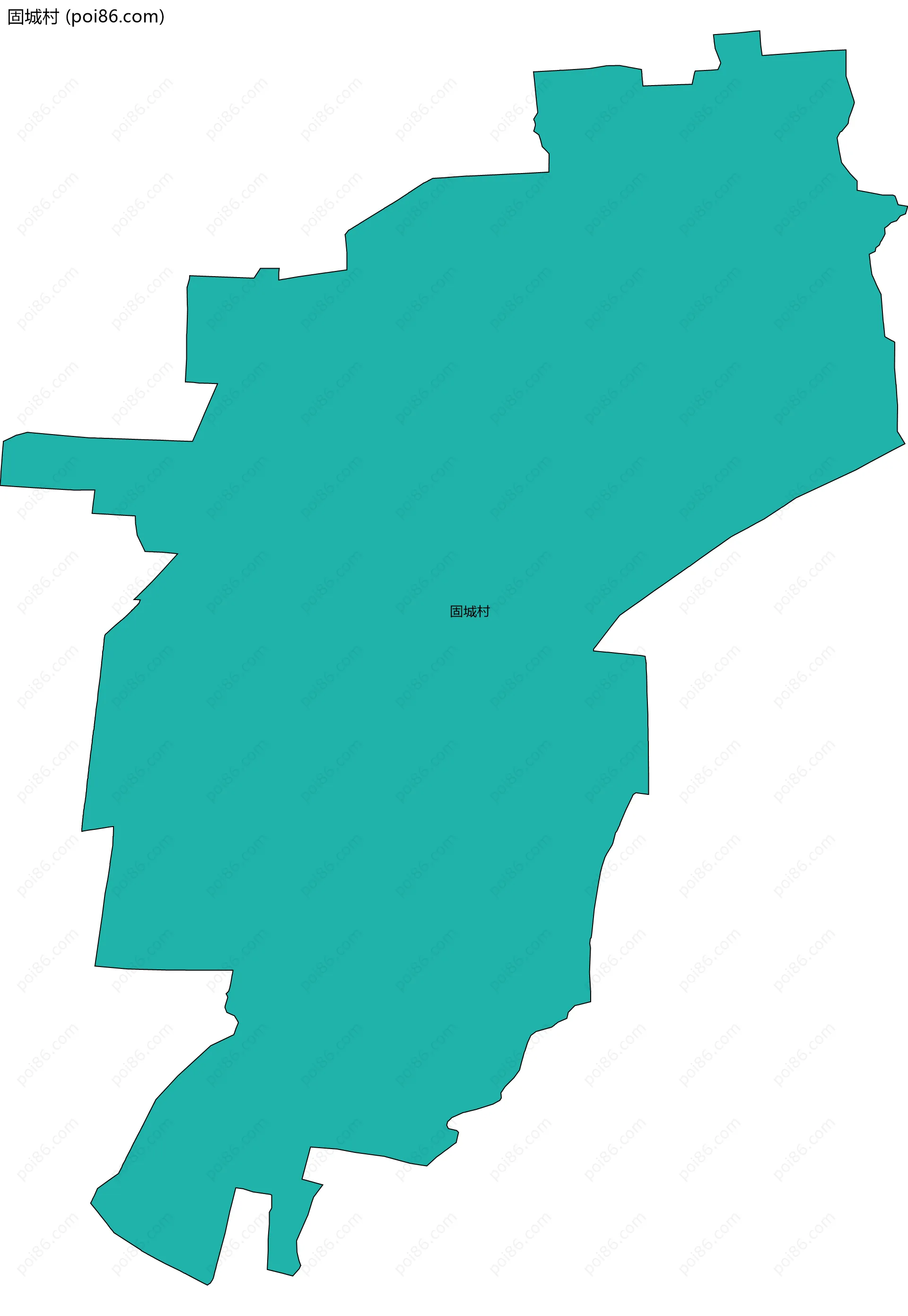 固城村边界地图