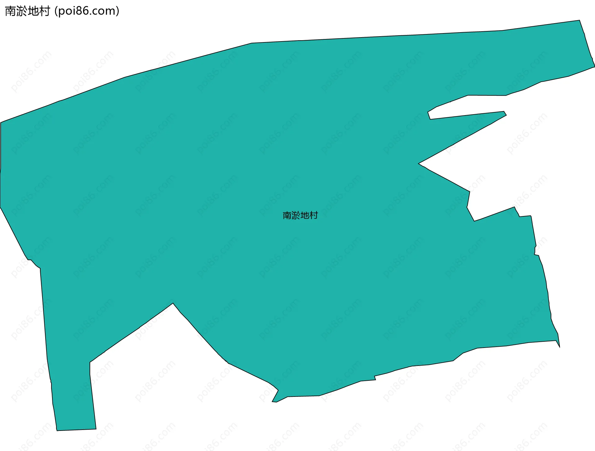 南淤地村边界地图