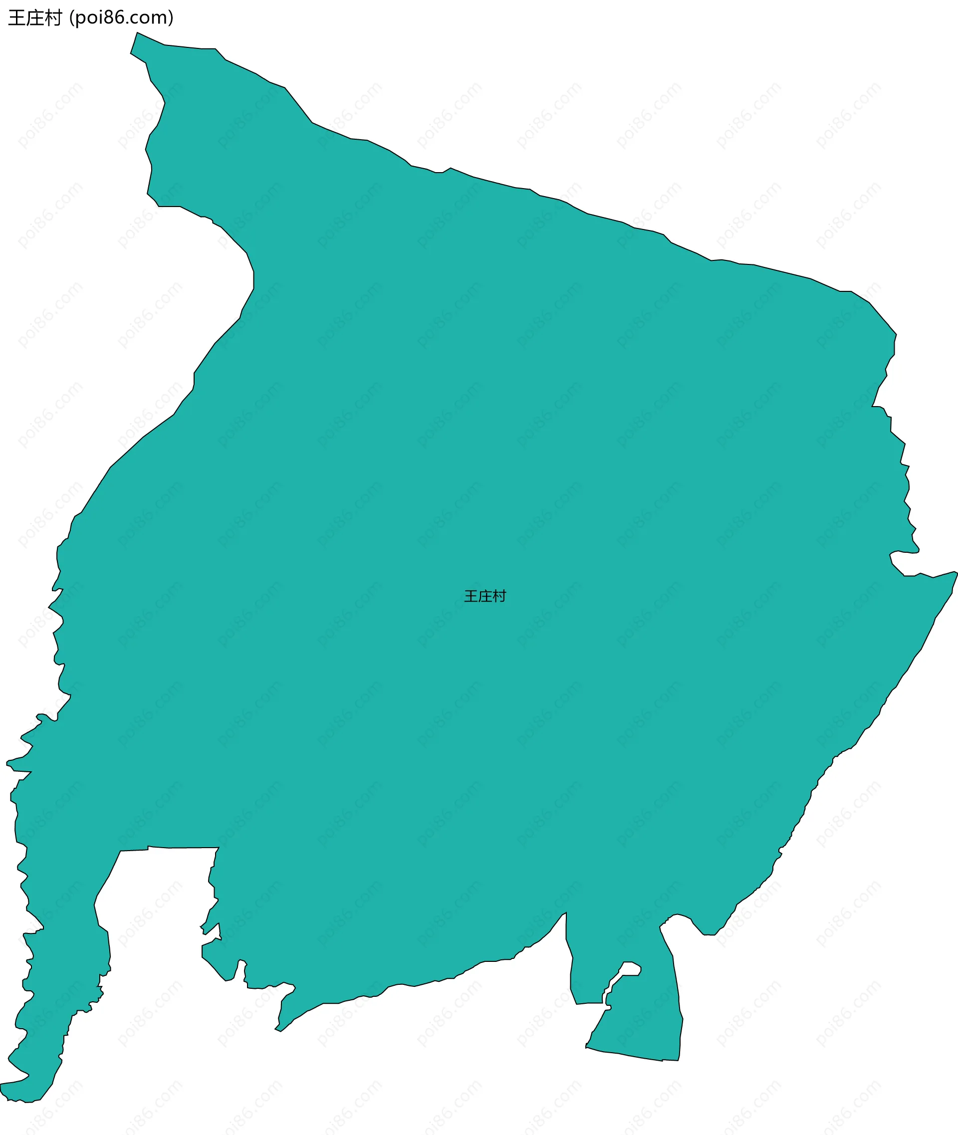 王庄村边界地图