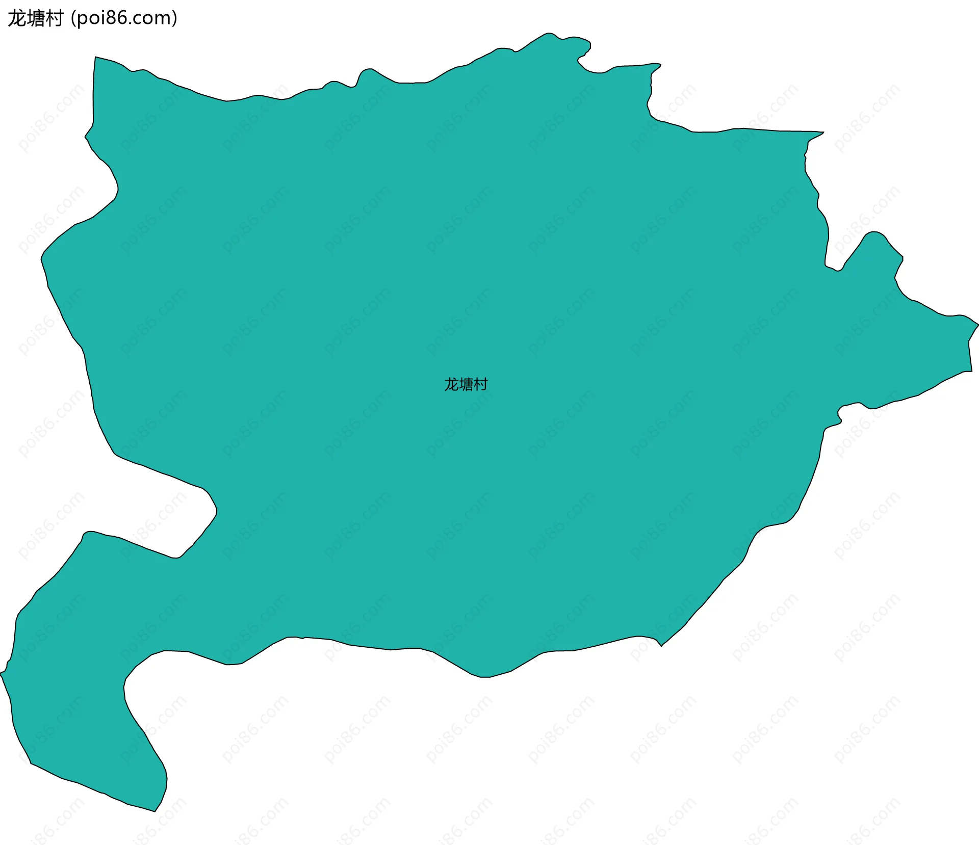 龙塘村边界地图