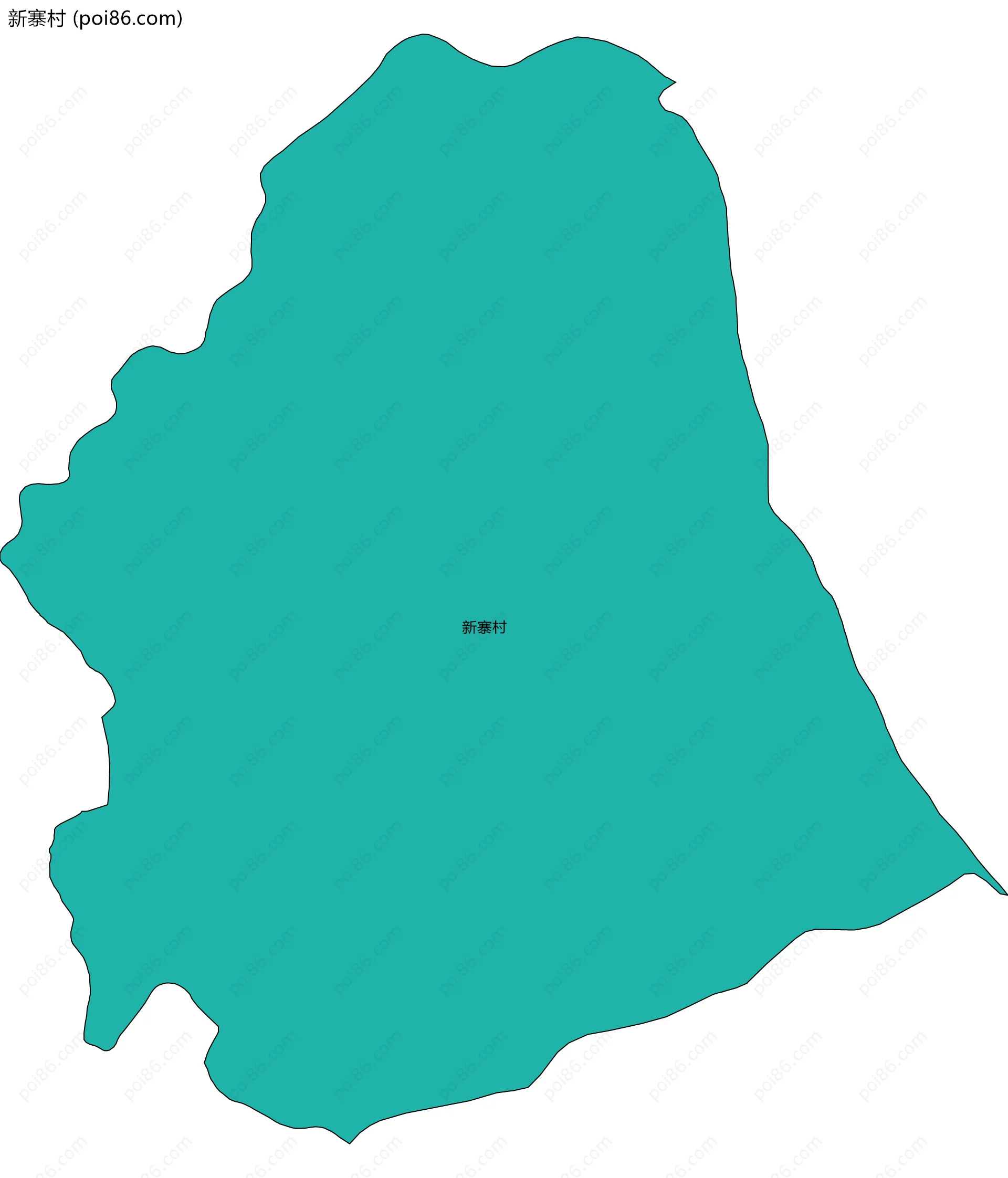 新寨村边界地图