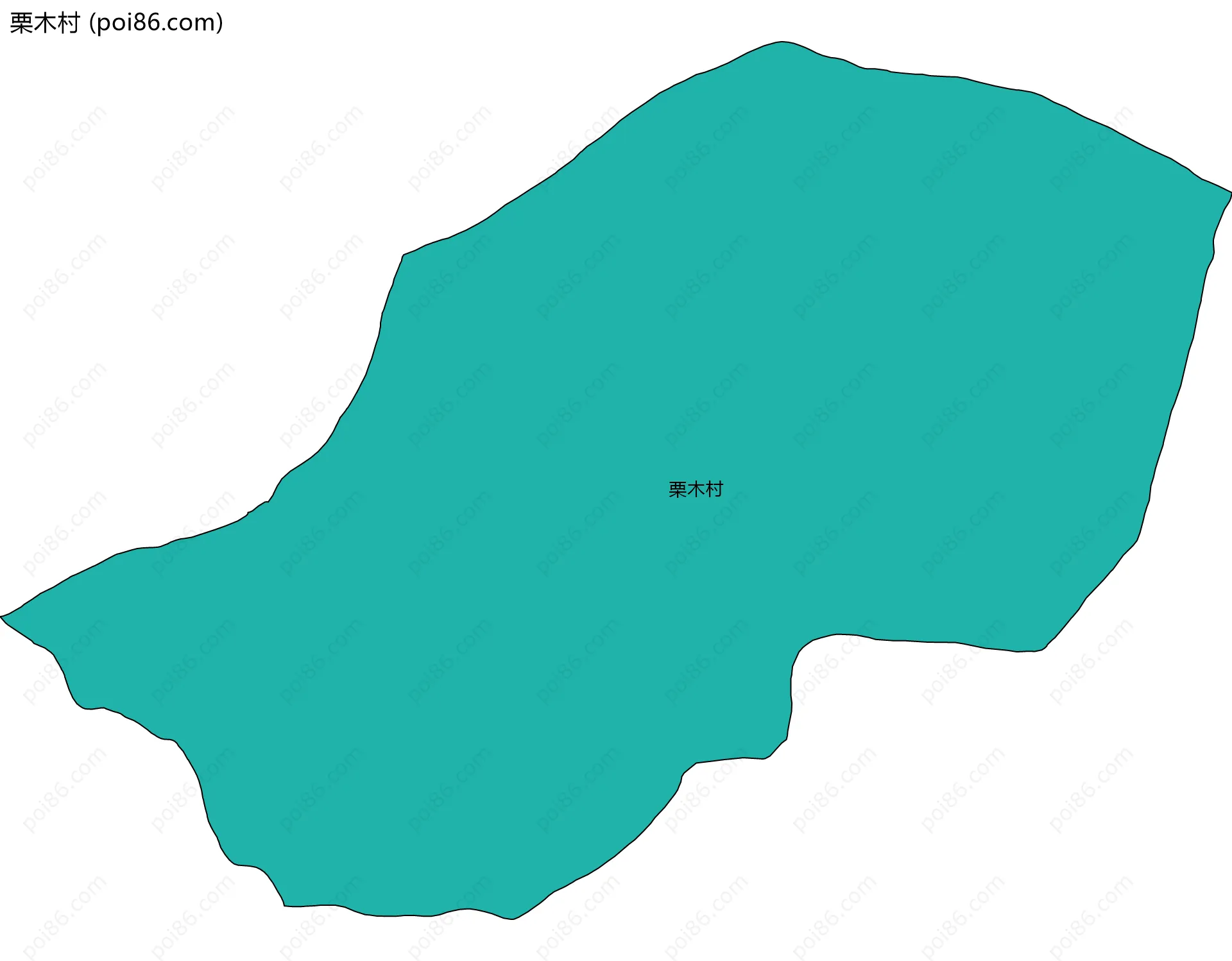 栗木村边界地图