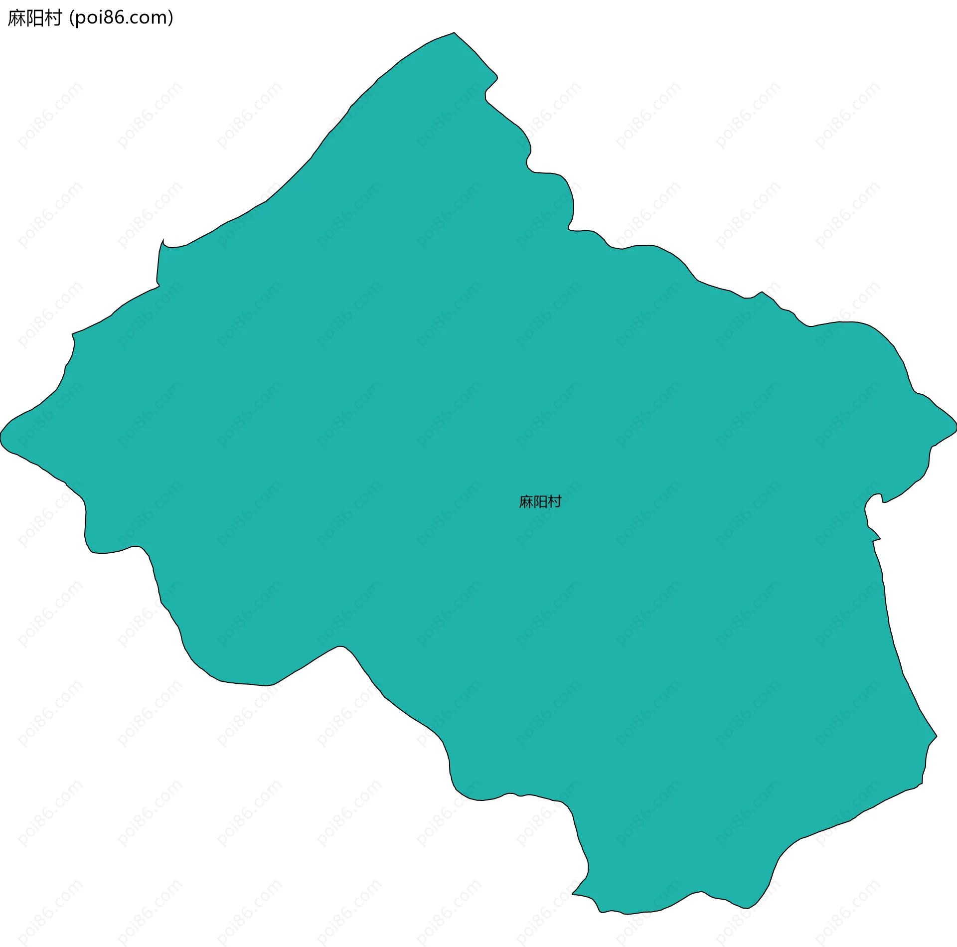 麻阳村边界地图