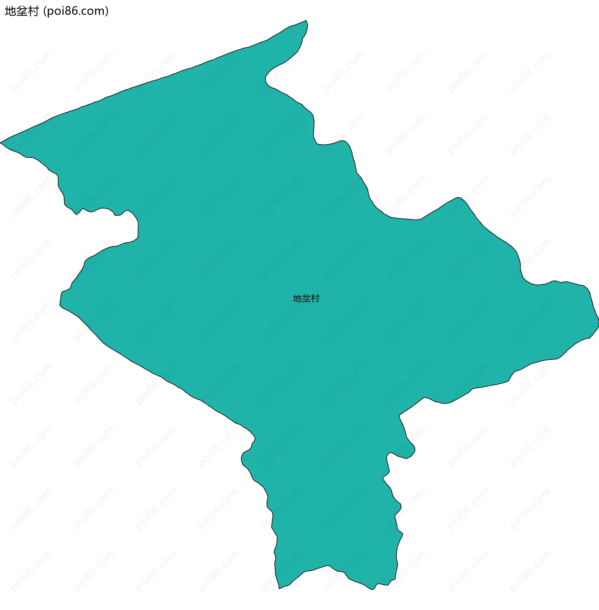 地坌村边界地图