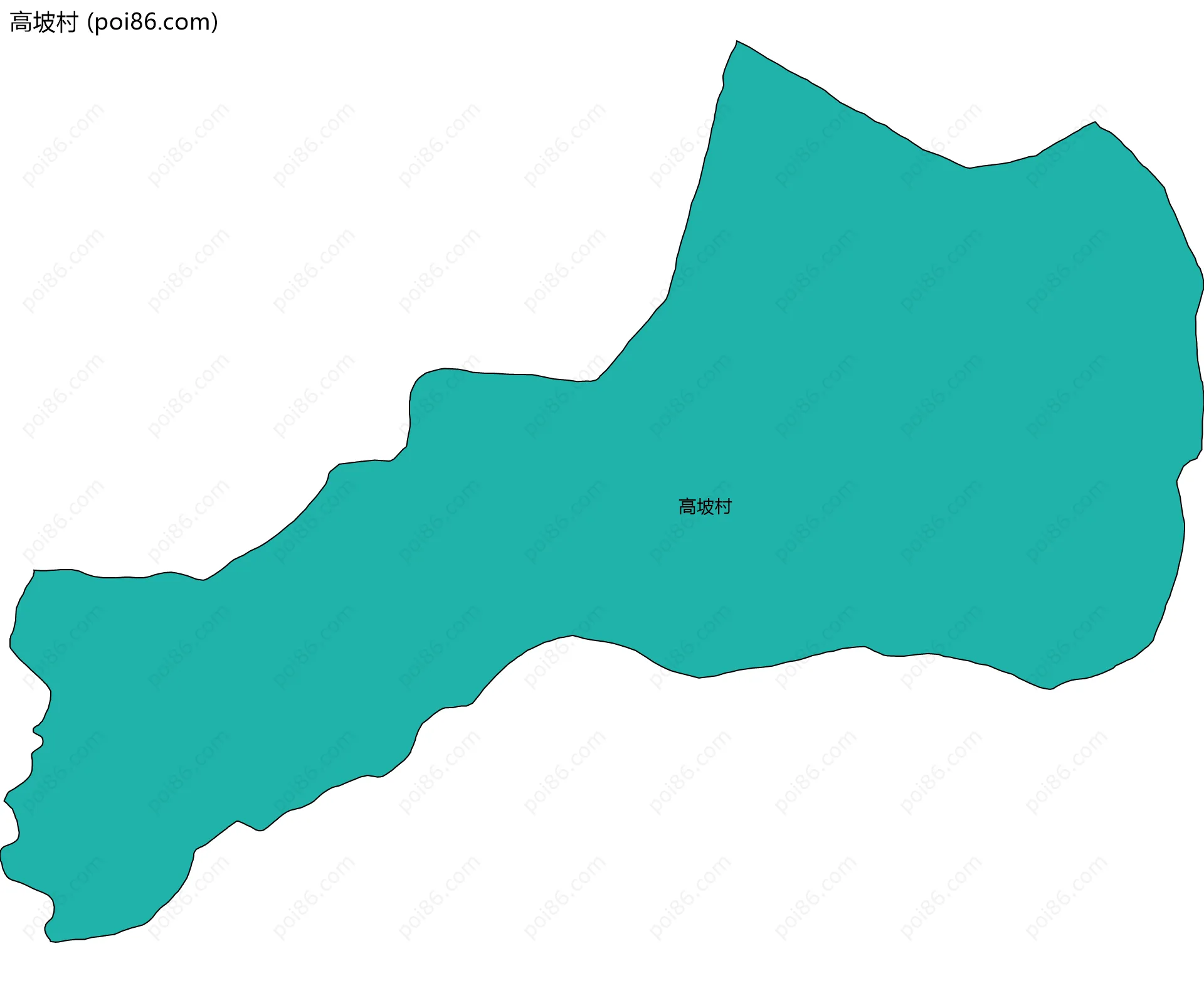 高坡村边界地图