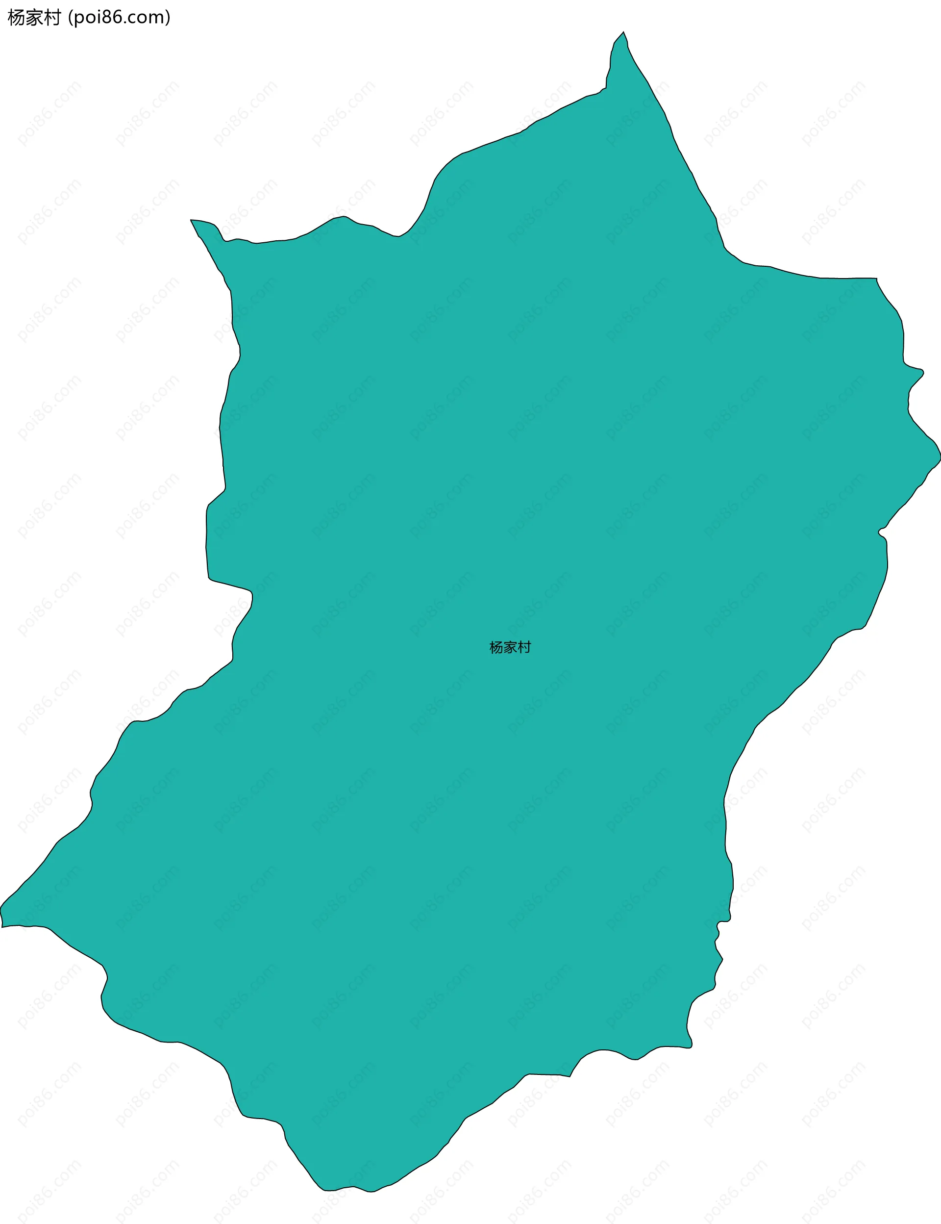 杨家村边界地图