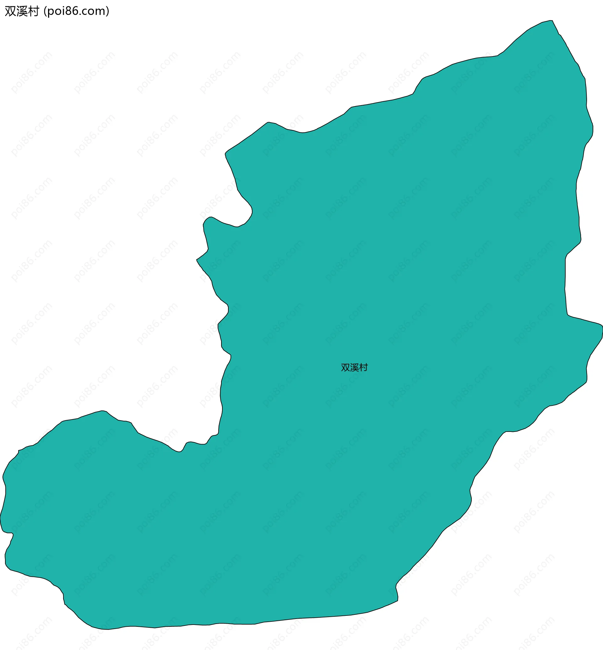 双溪村边界地图