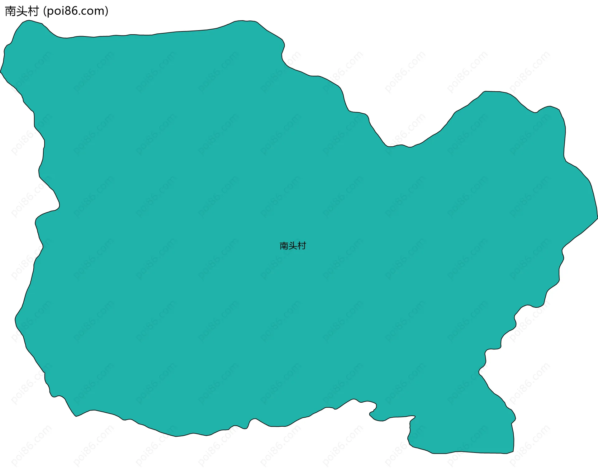南头村边界地图