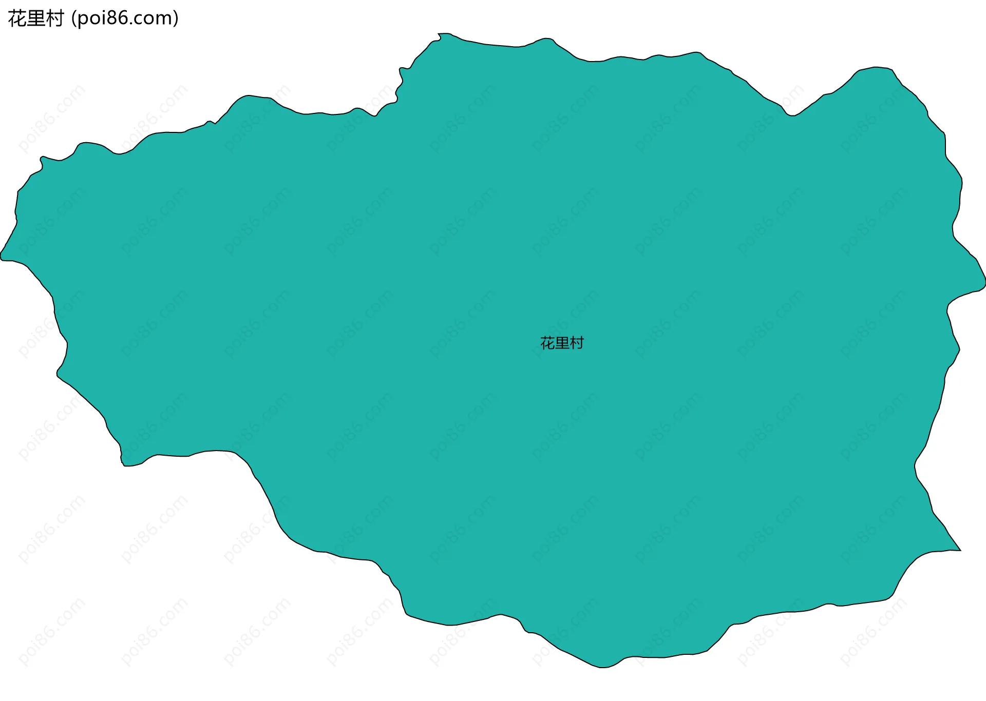 花里村边界地图