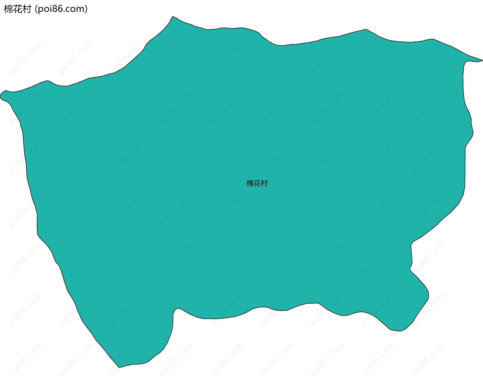 棉花村边界地图