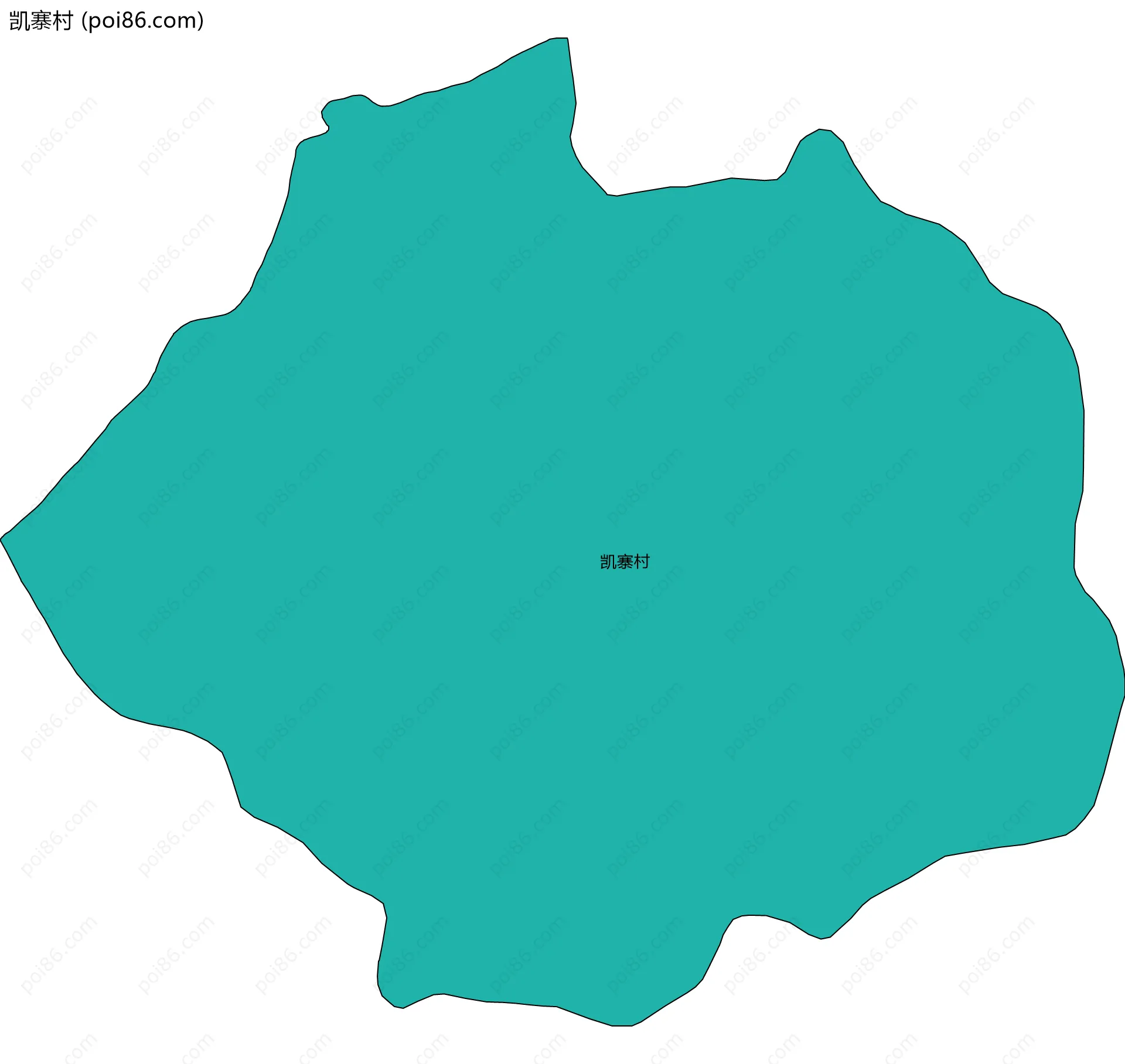 凯寨村边界地图