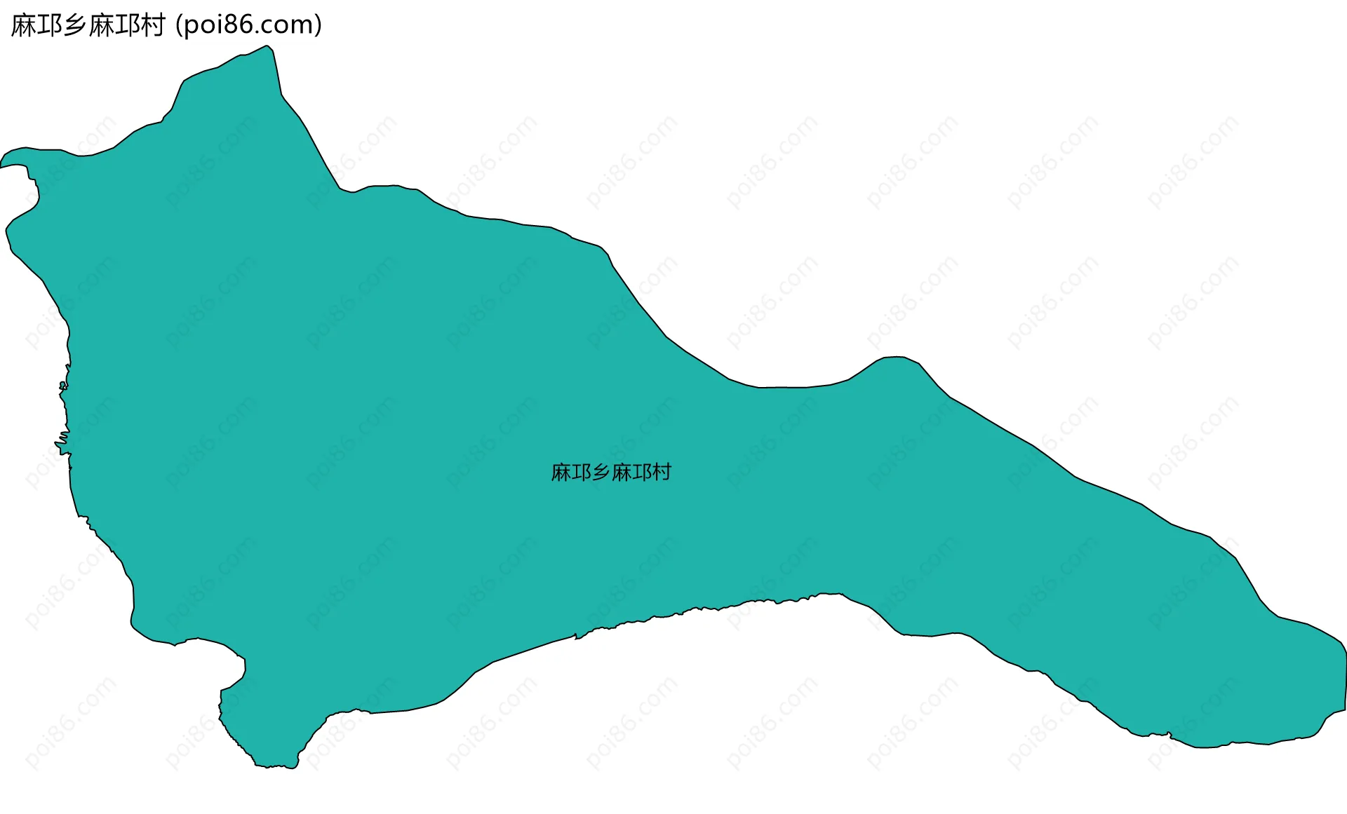 麻邛乡麻邛村边界地图