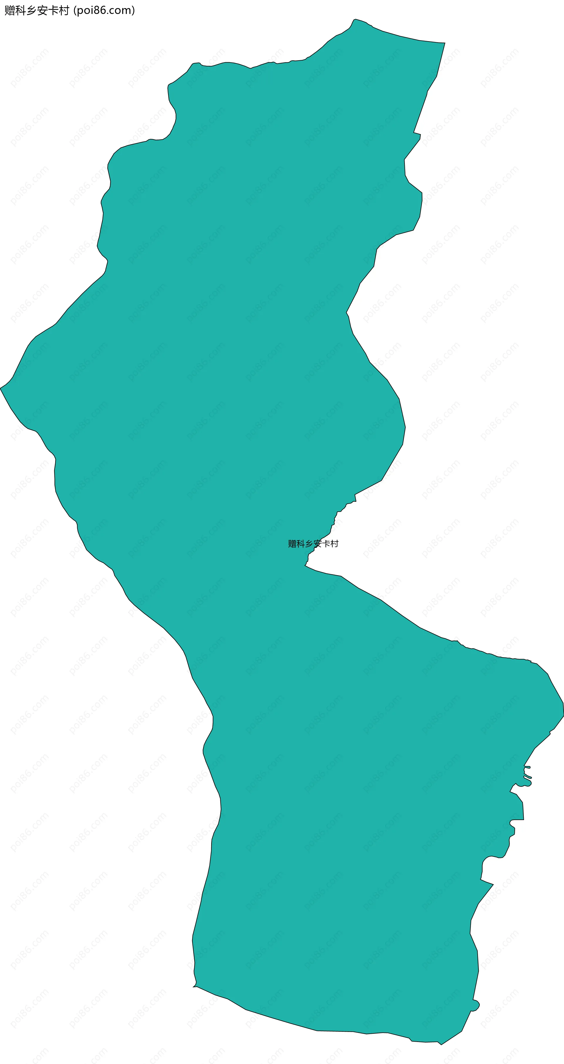 赠科乡安卡村边界地图