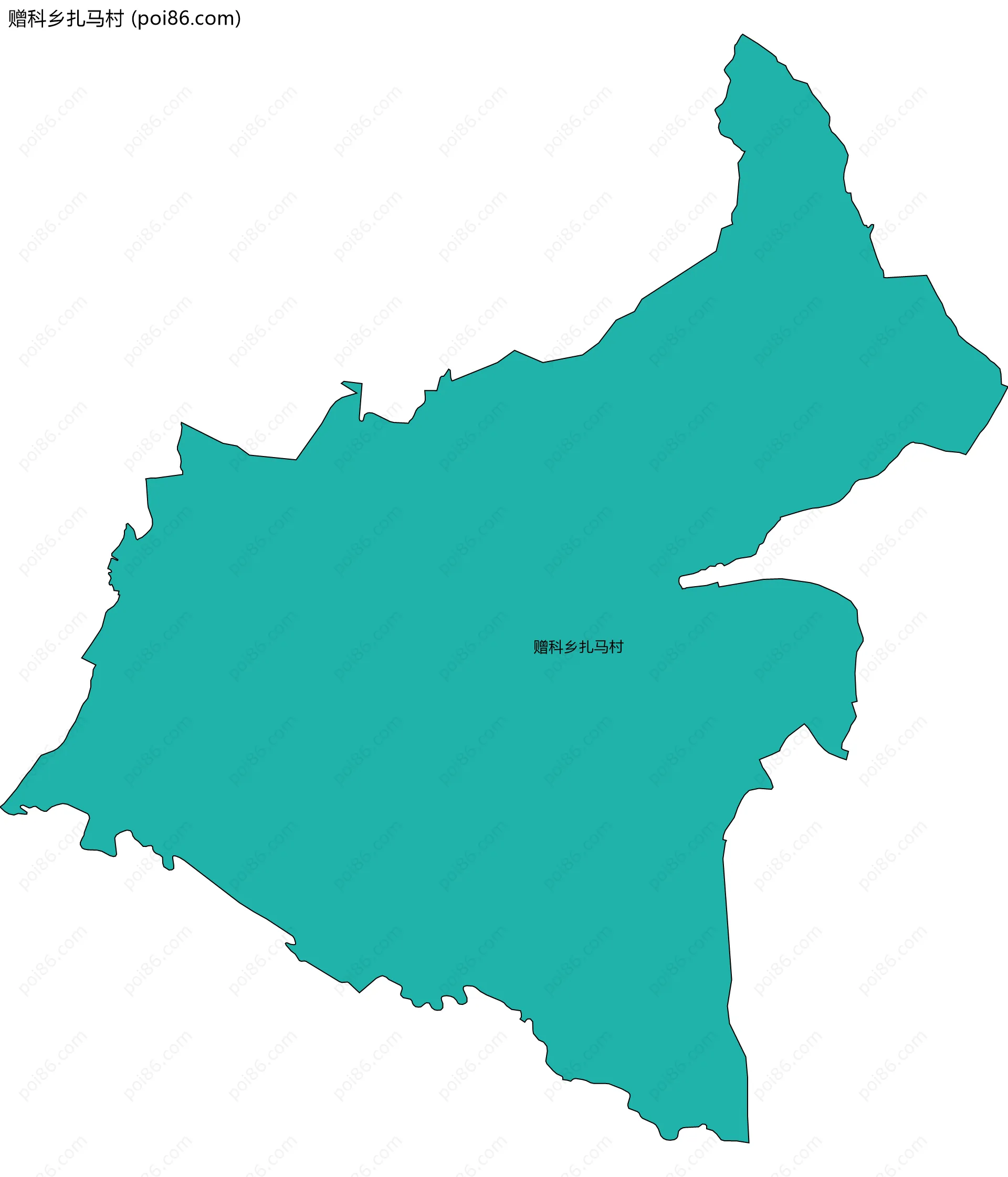 赠科乡扎马村边界地图