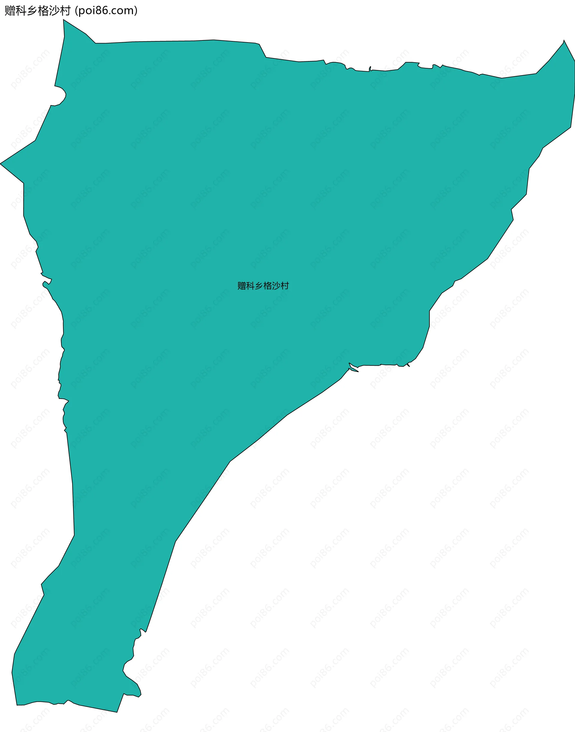 赠科乡格沙村边界地图