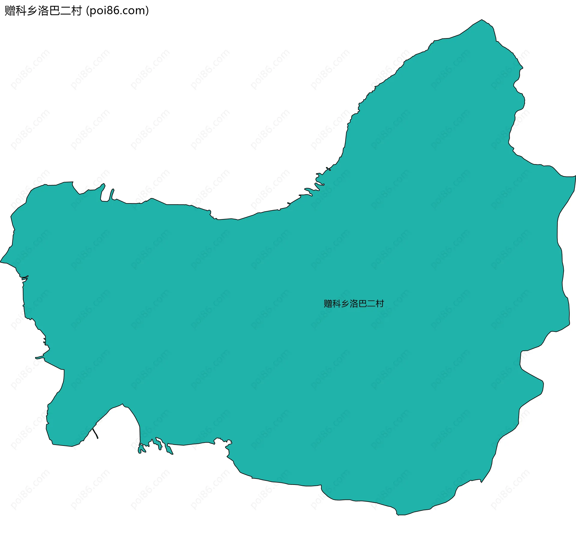 赠科乡洛巴二村边界地图