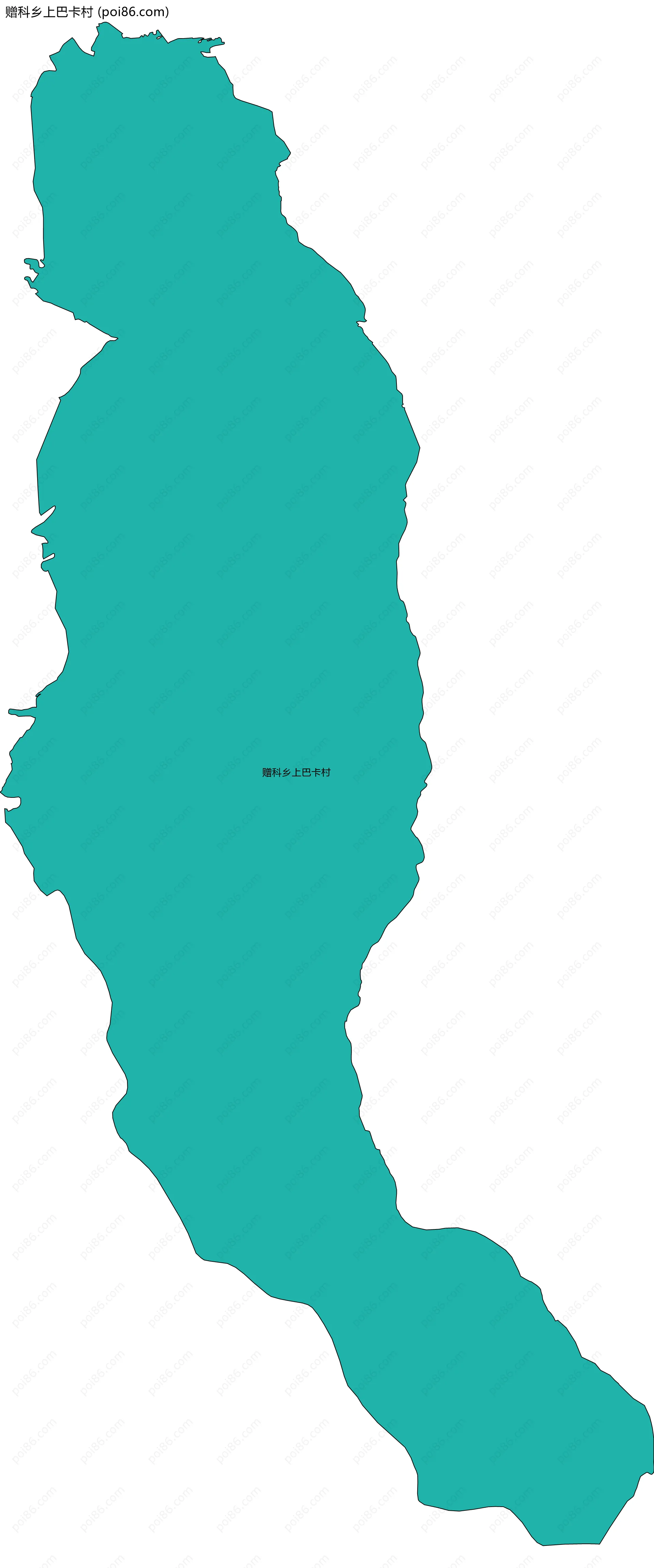 赠科乡上巴卡村边界地图