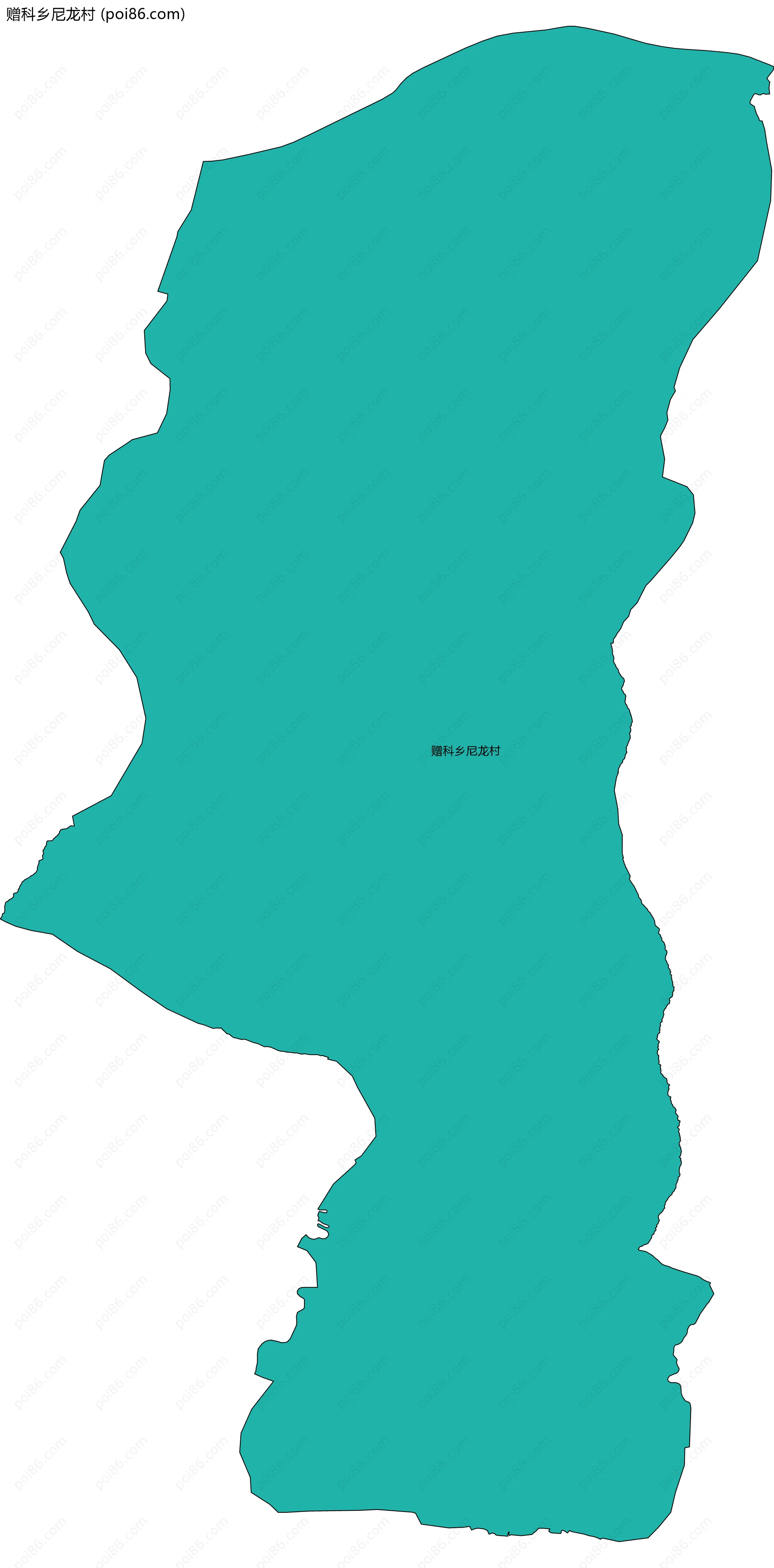 赠科乡尼龙村边界地图