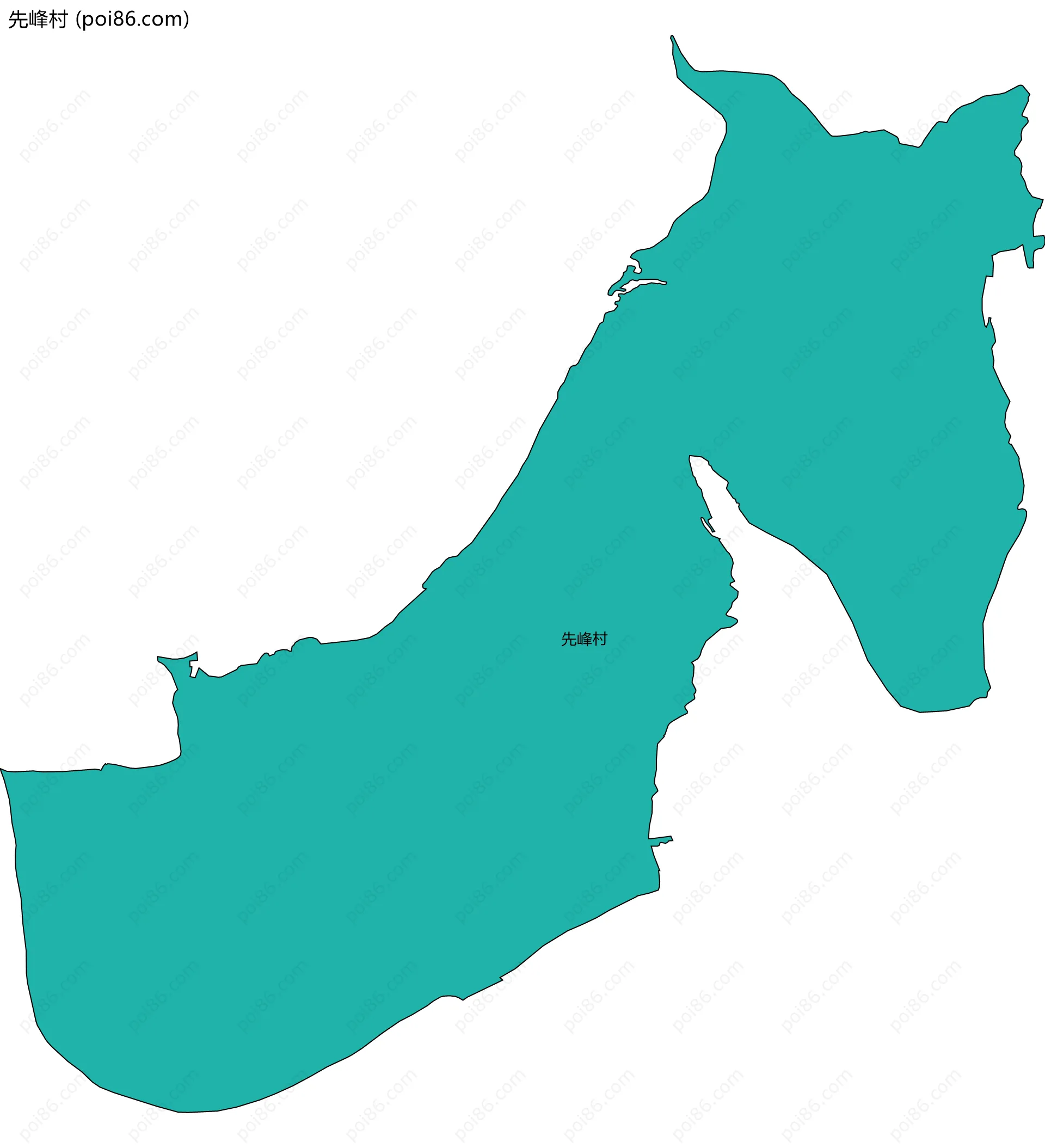 先峰村边界地图