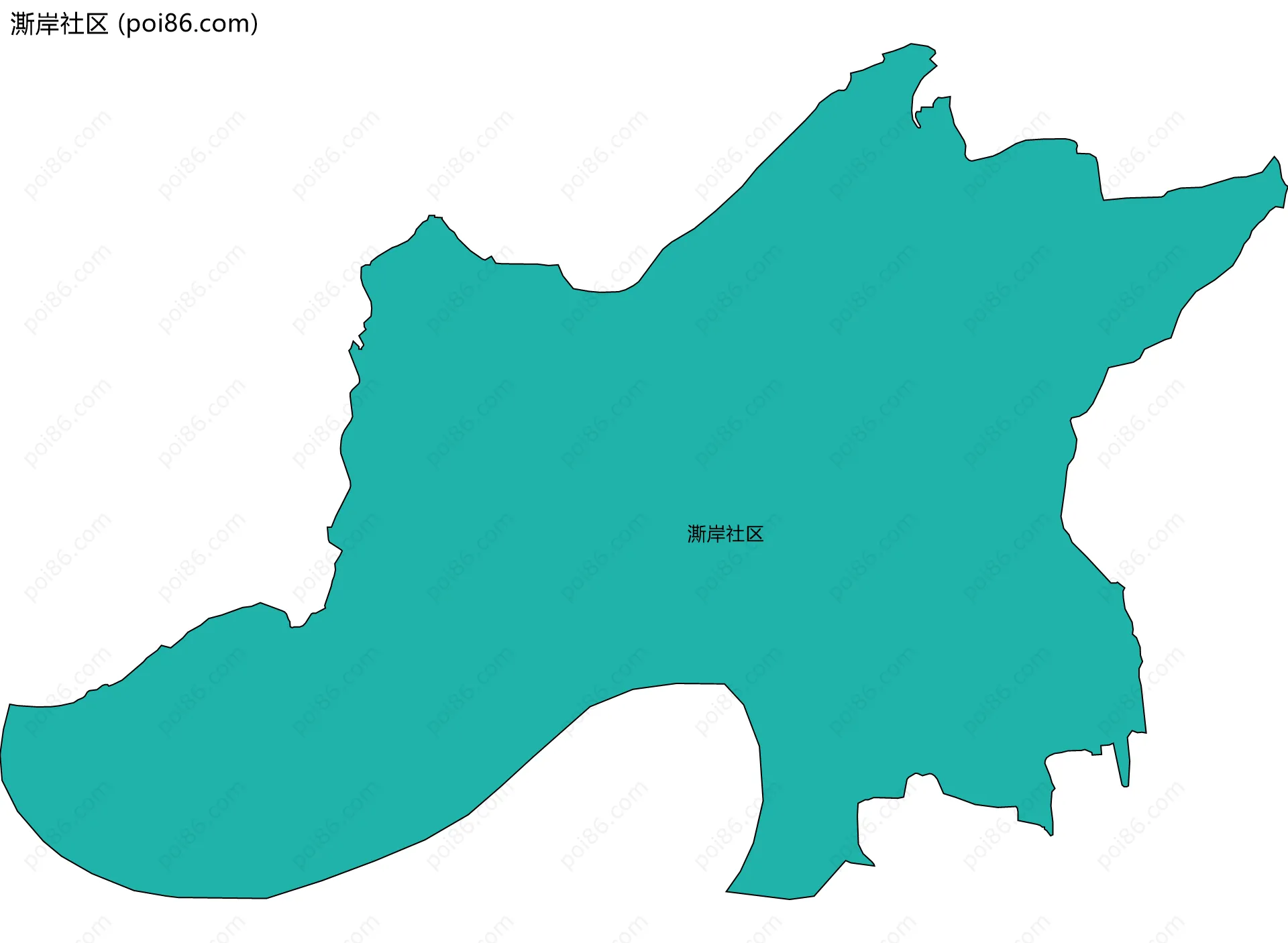 澌岸社区边界地图
