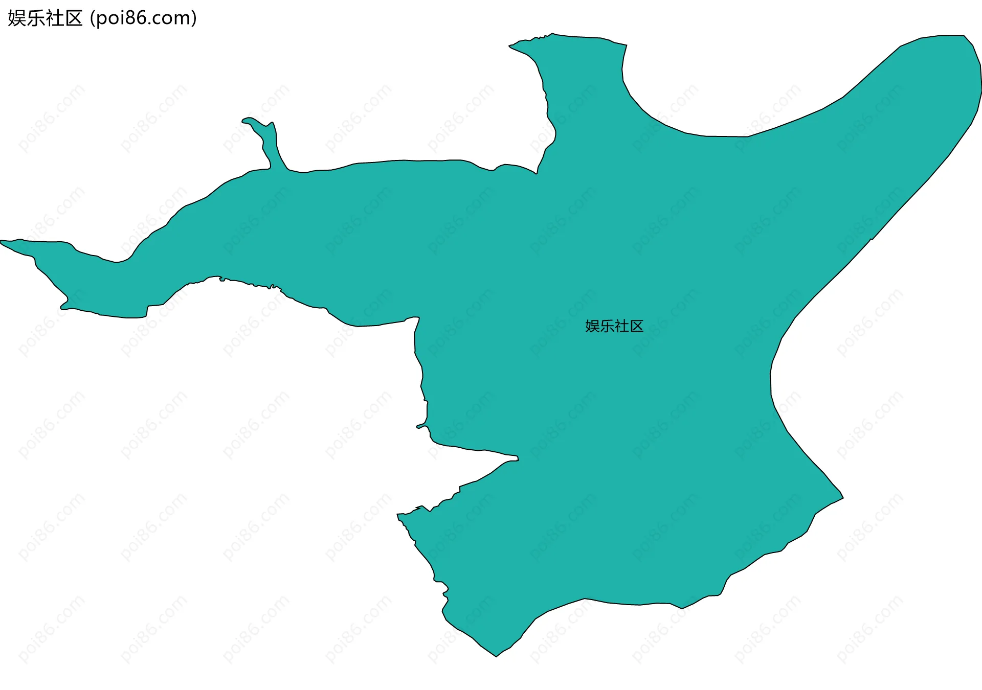 娱乐社区边界地图