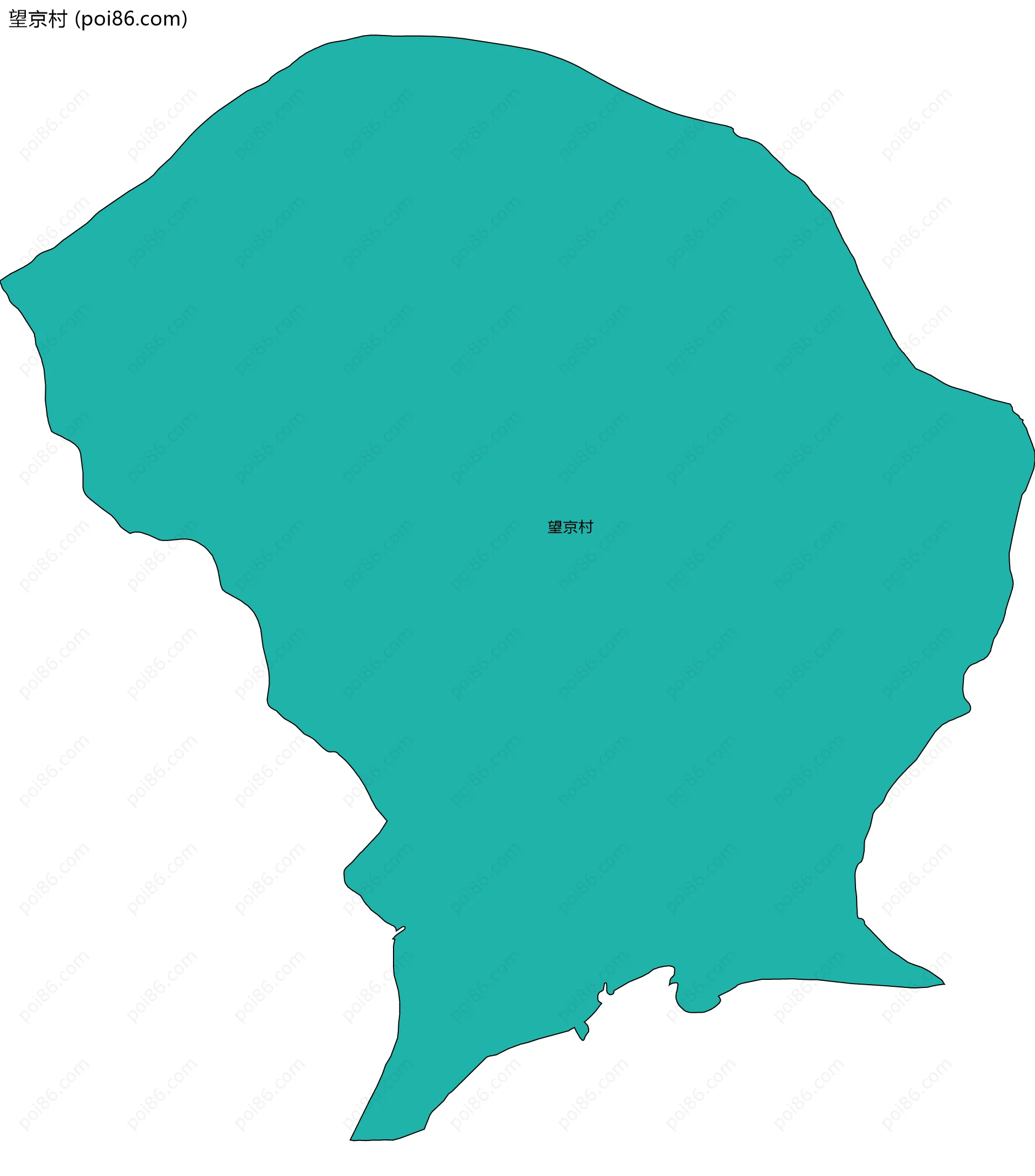 望京村边界地图