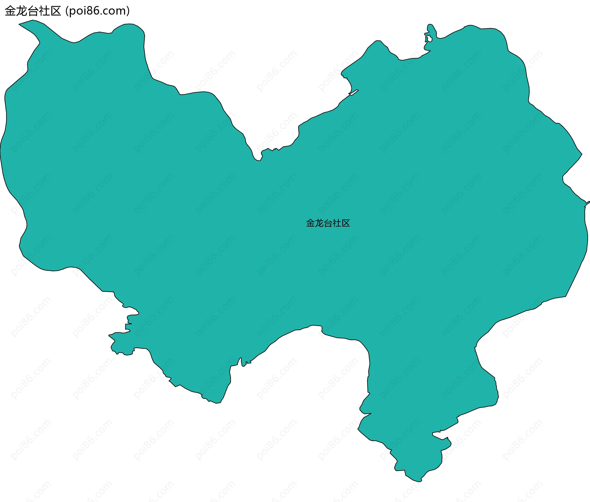 金龙台社区边界地图