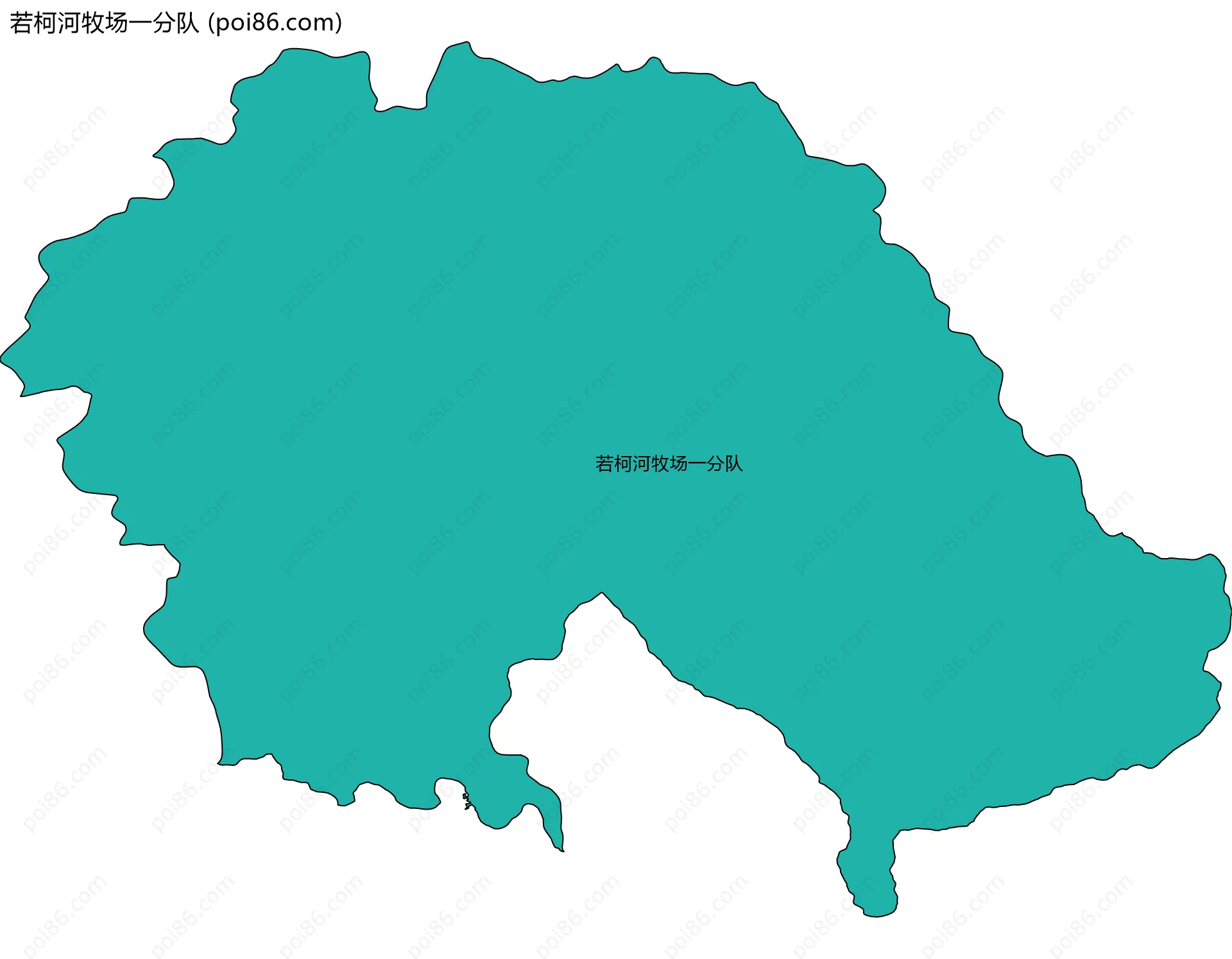 若柯河牧场一分队边界地图