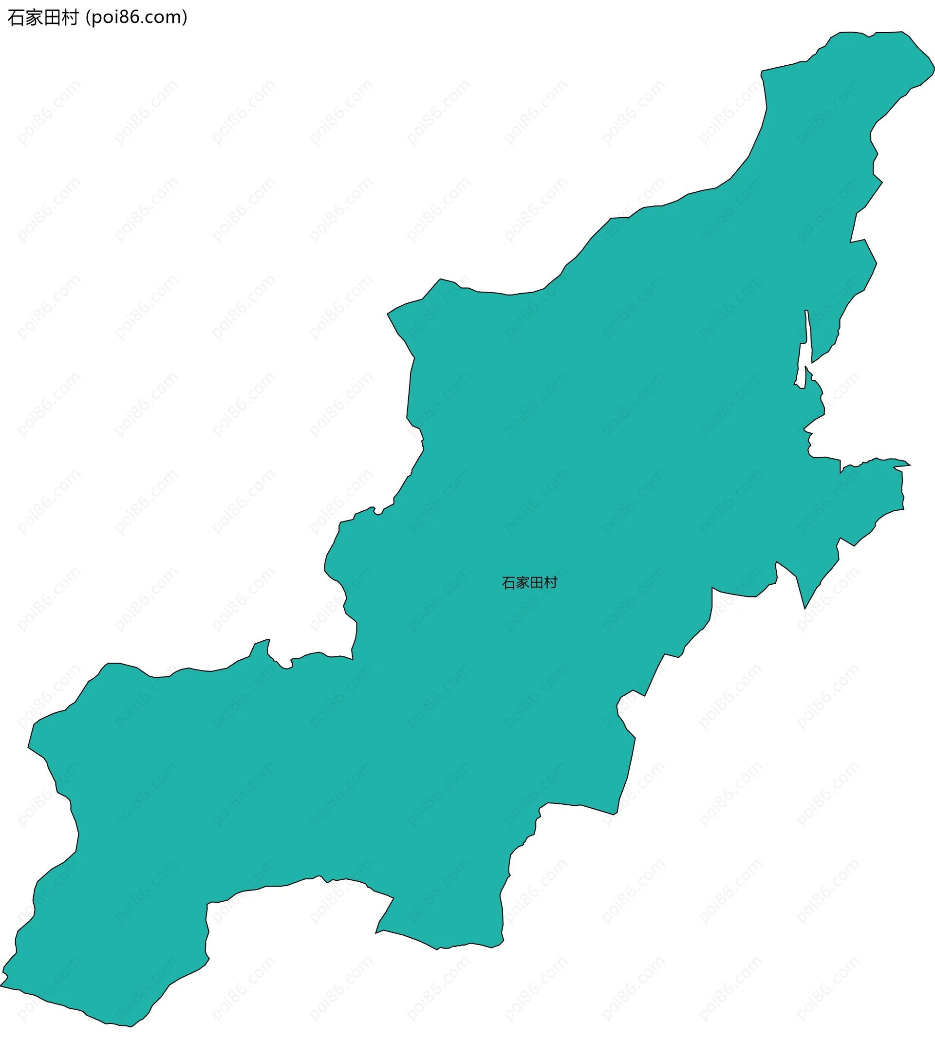 石家田村边界地图