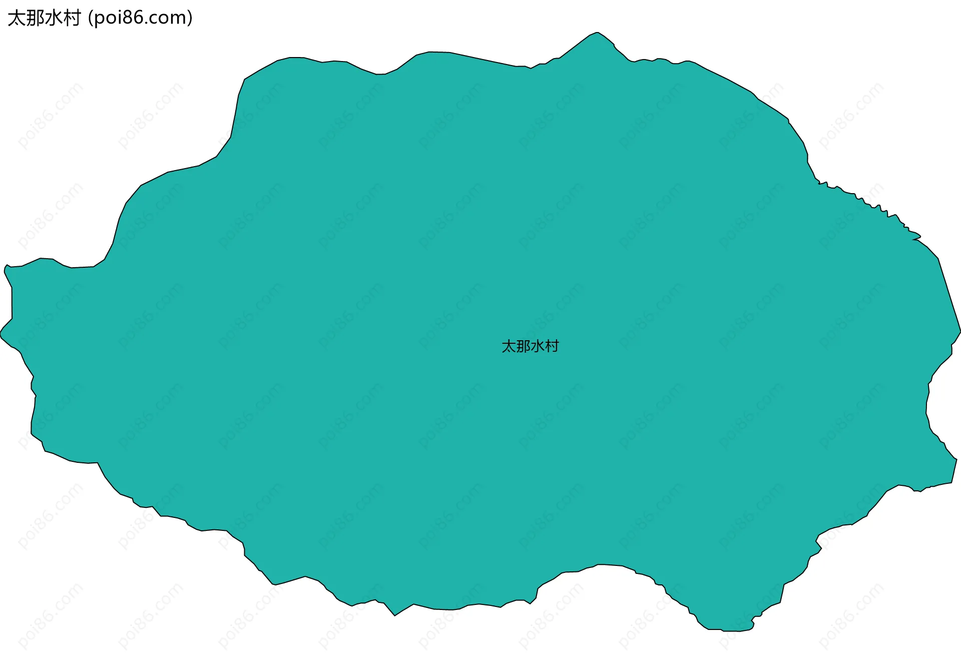 太那水村边界地图
