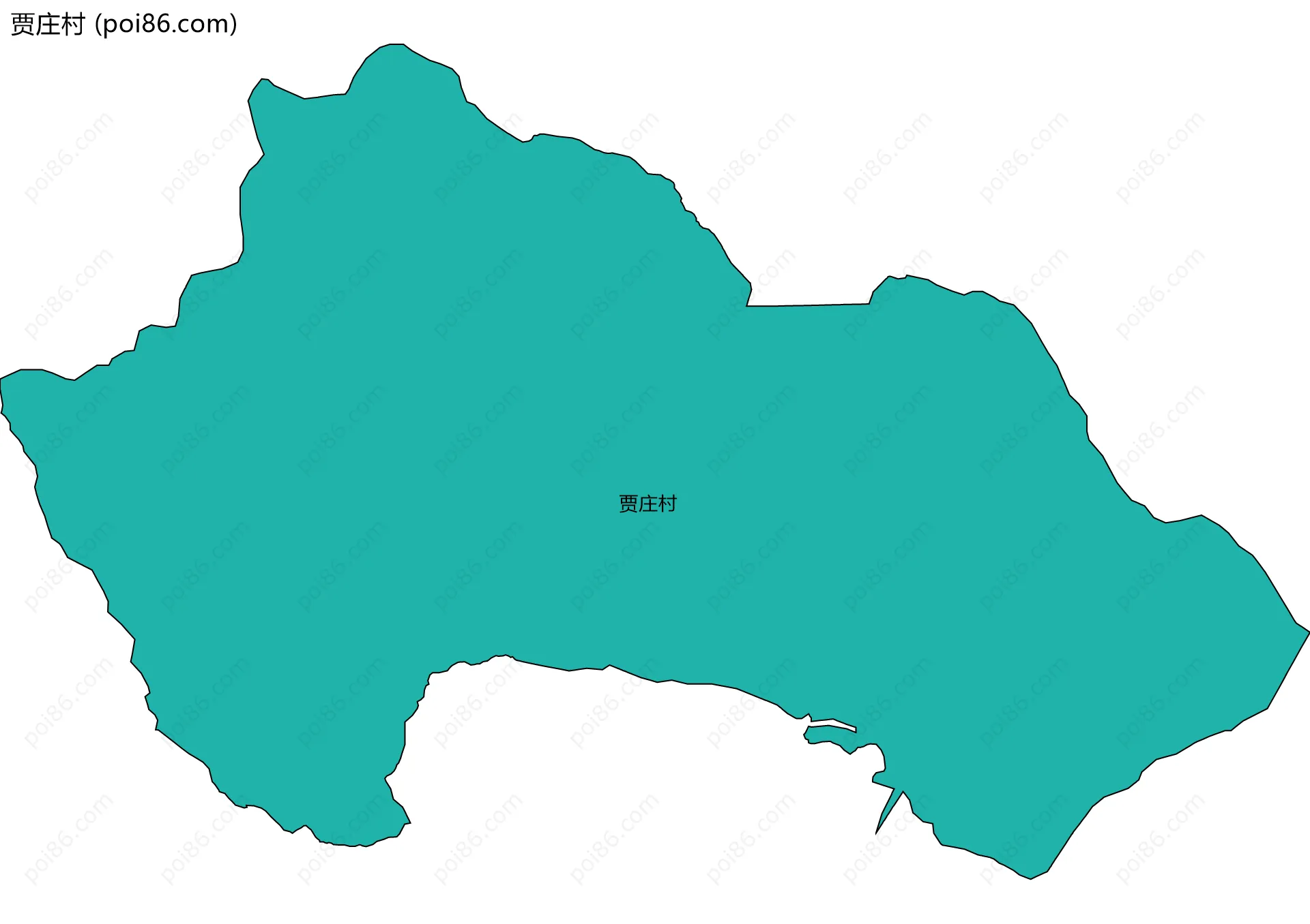 贾庄村边界地图