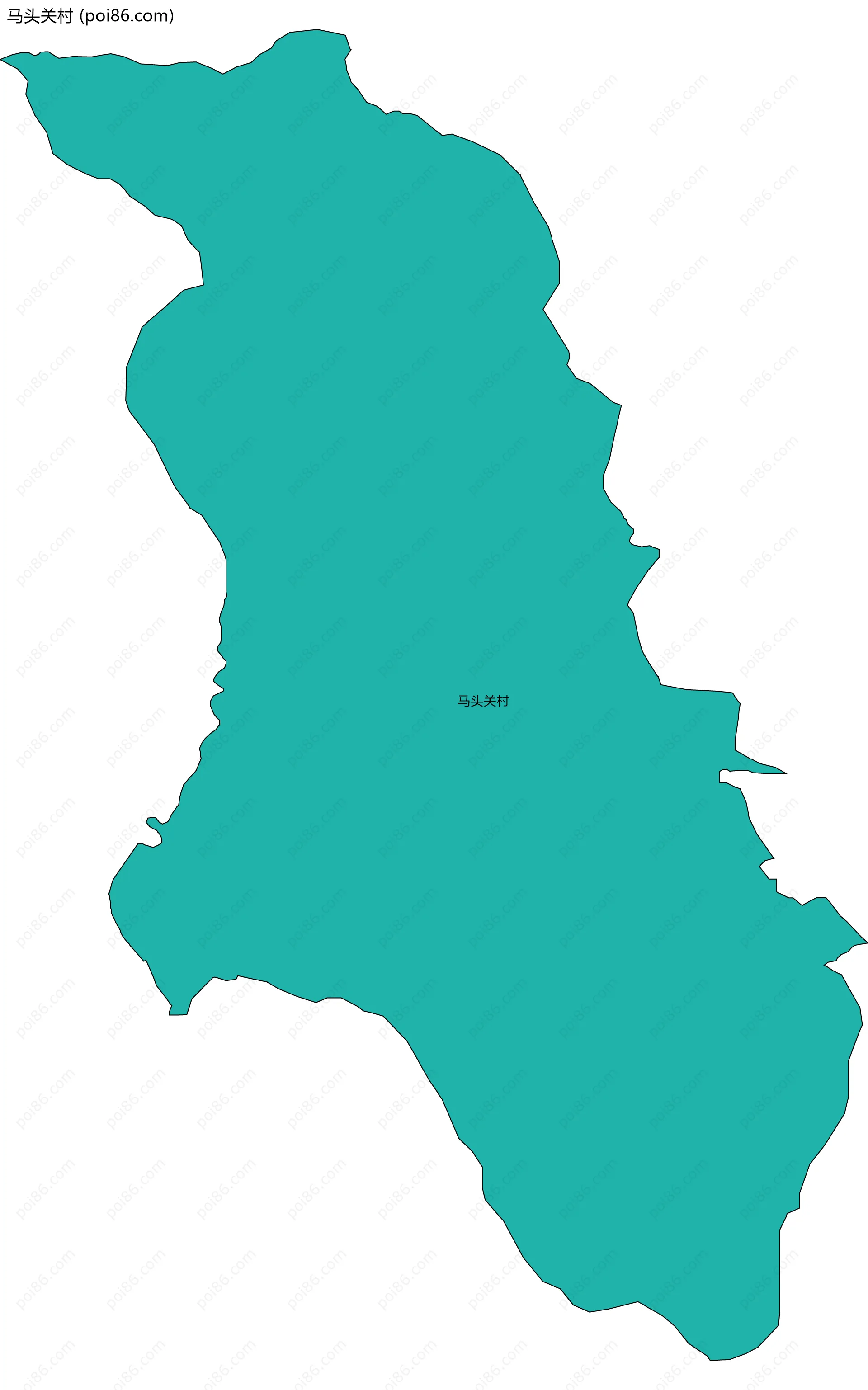 马头关村边界地图