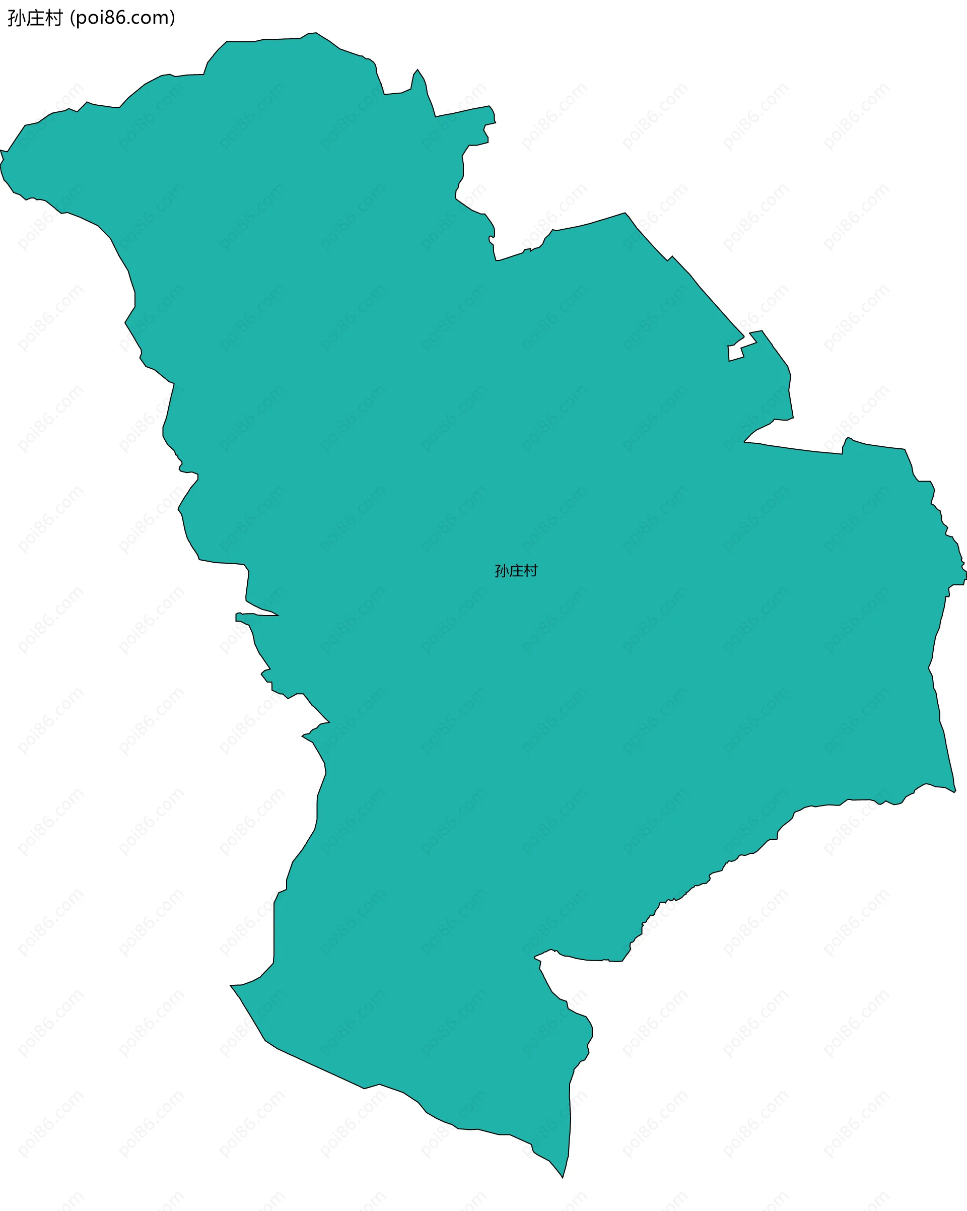 孙庄村边界地图