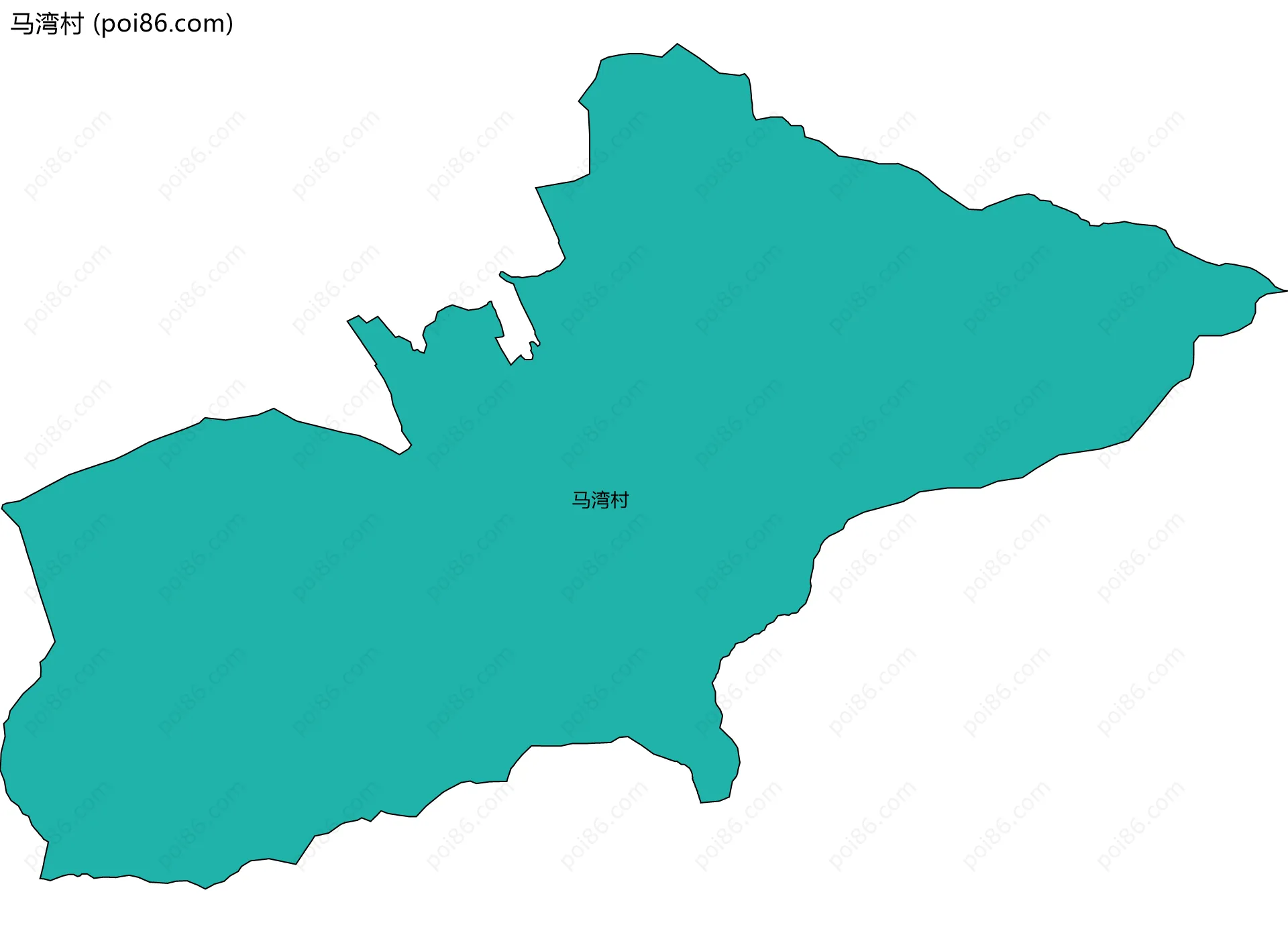 马湾村边界地图