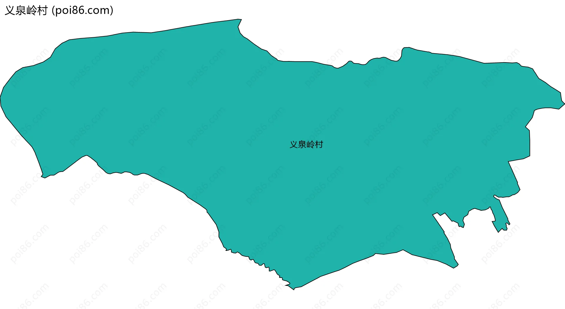 义泉岭村边界地图