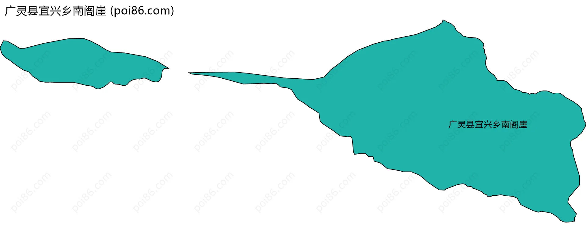 广灵县宜兴乡南阁崖边界地图