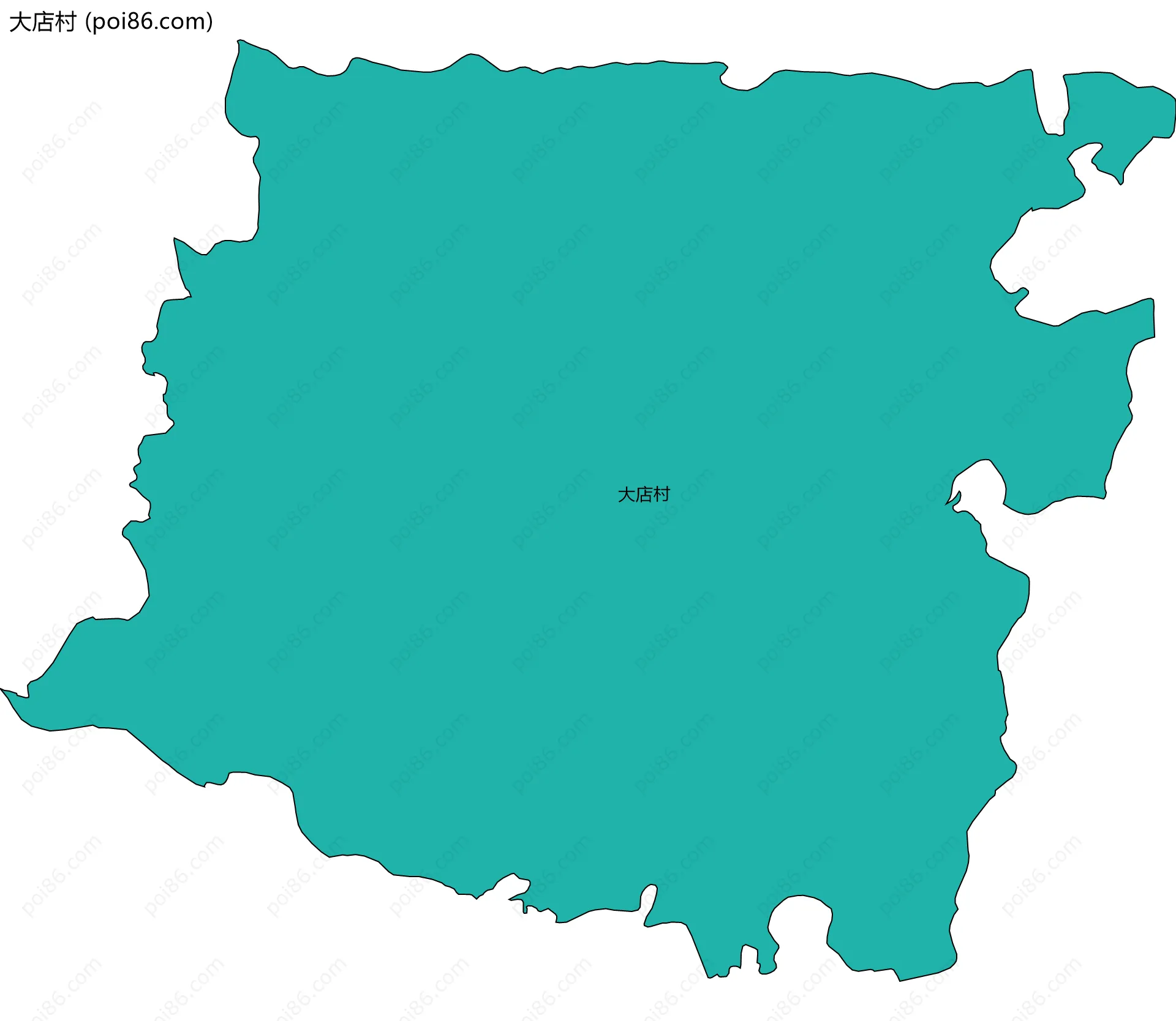 大店村边界地图