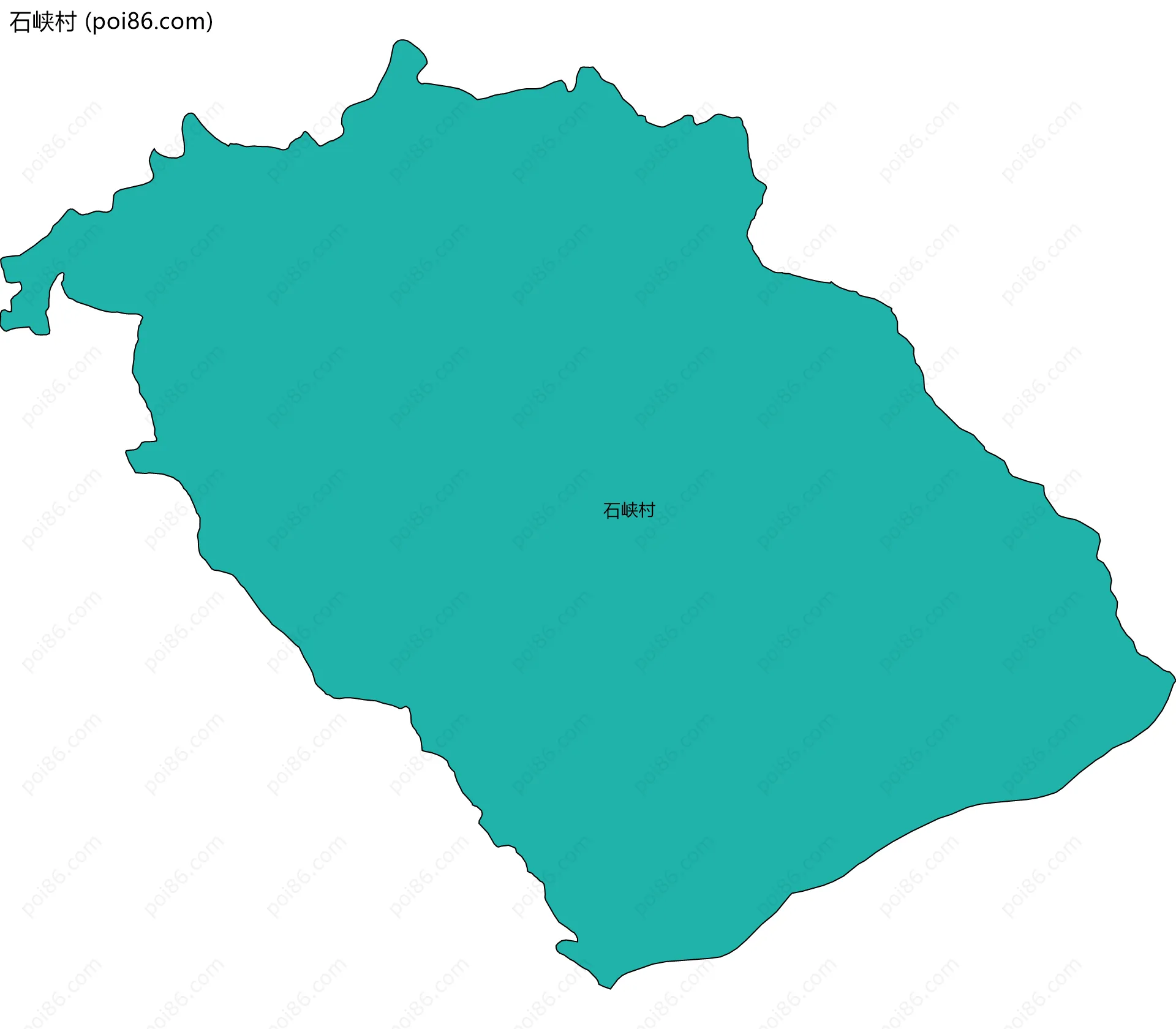 石峡村边界地图