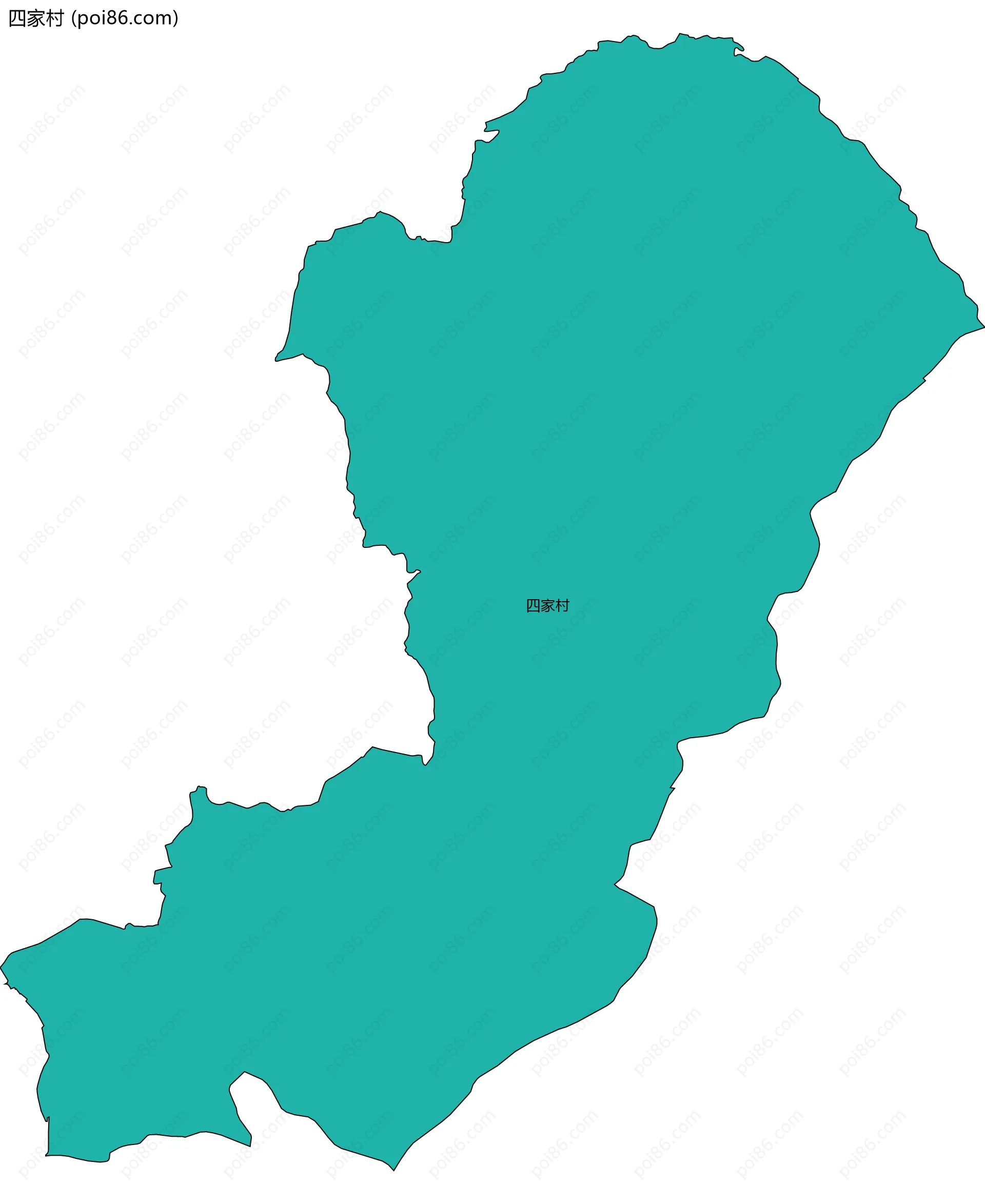 四家村边界地图