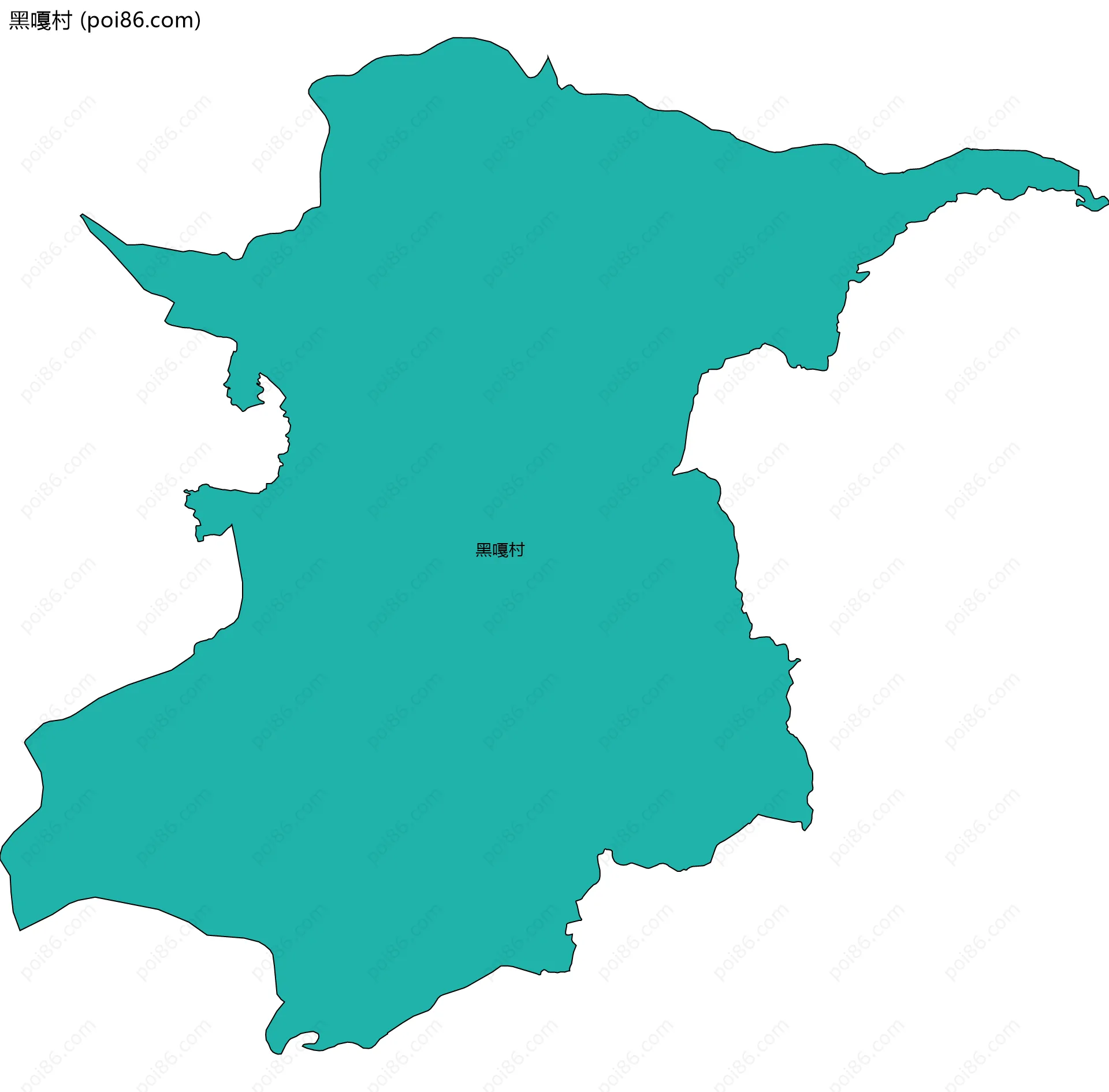 黑嘎村边界地图