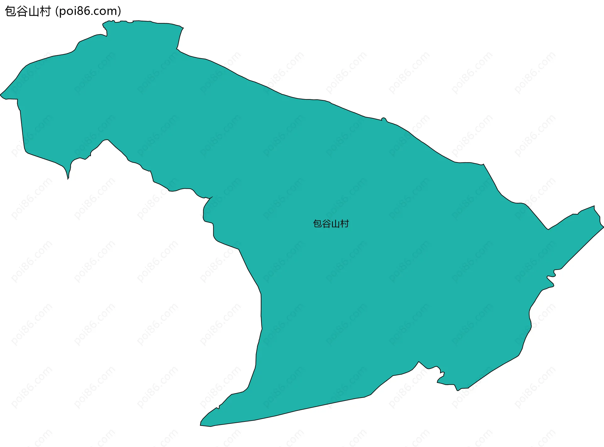 包谷山村边界地图