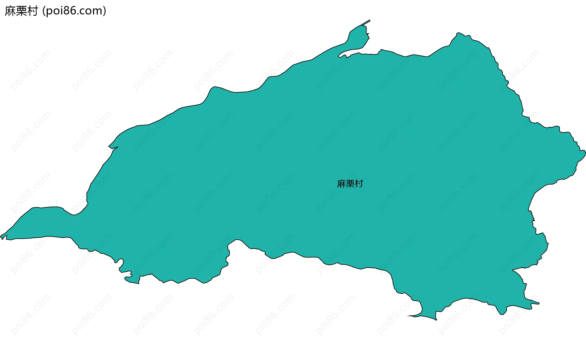 麻栗村边界地图