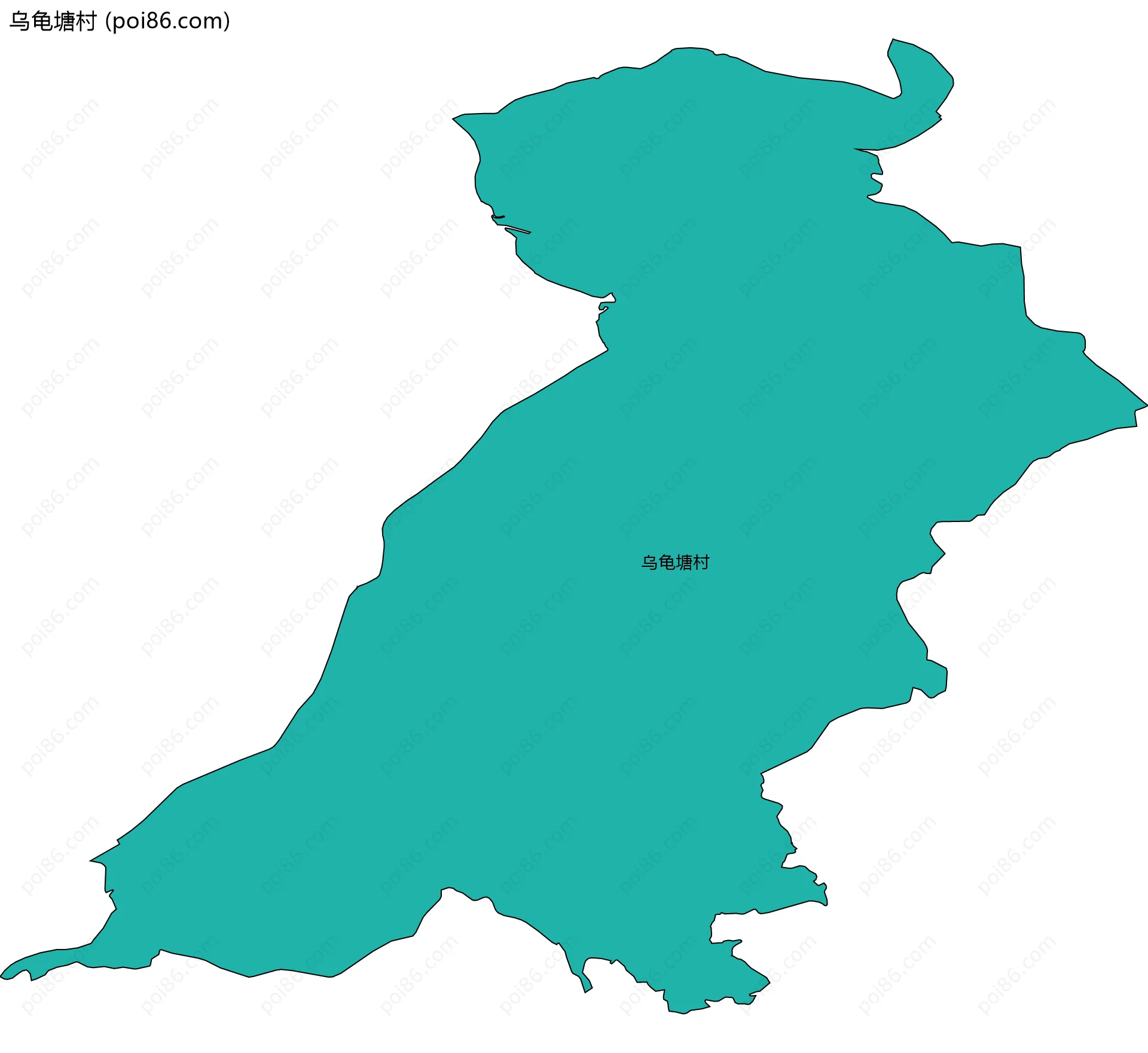 乌龟塘村边界地图