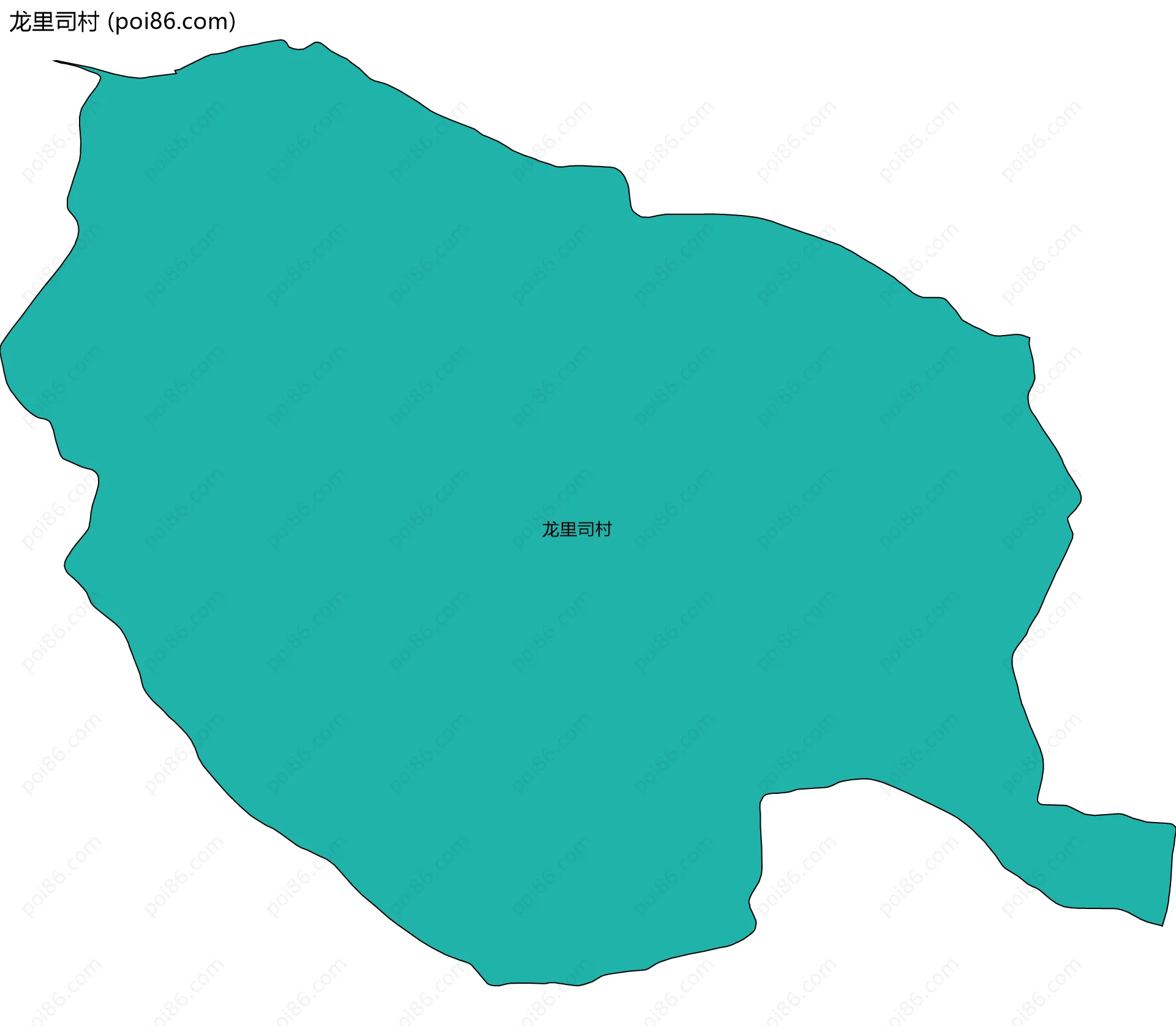 龙里司村边界地图