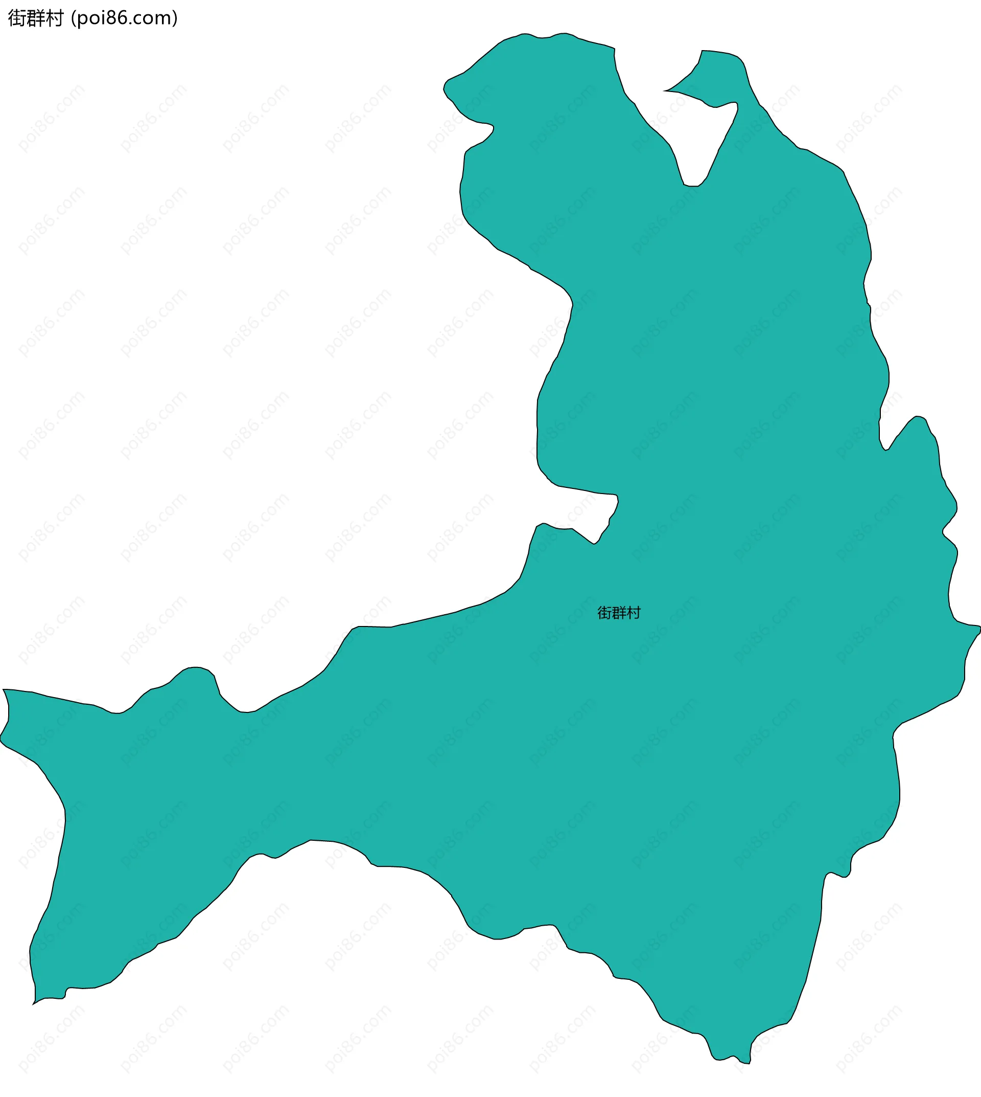 街群村边界地图