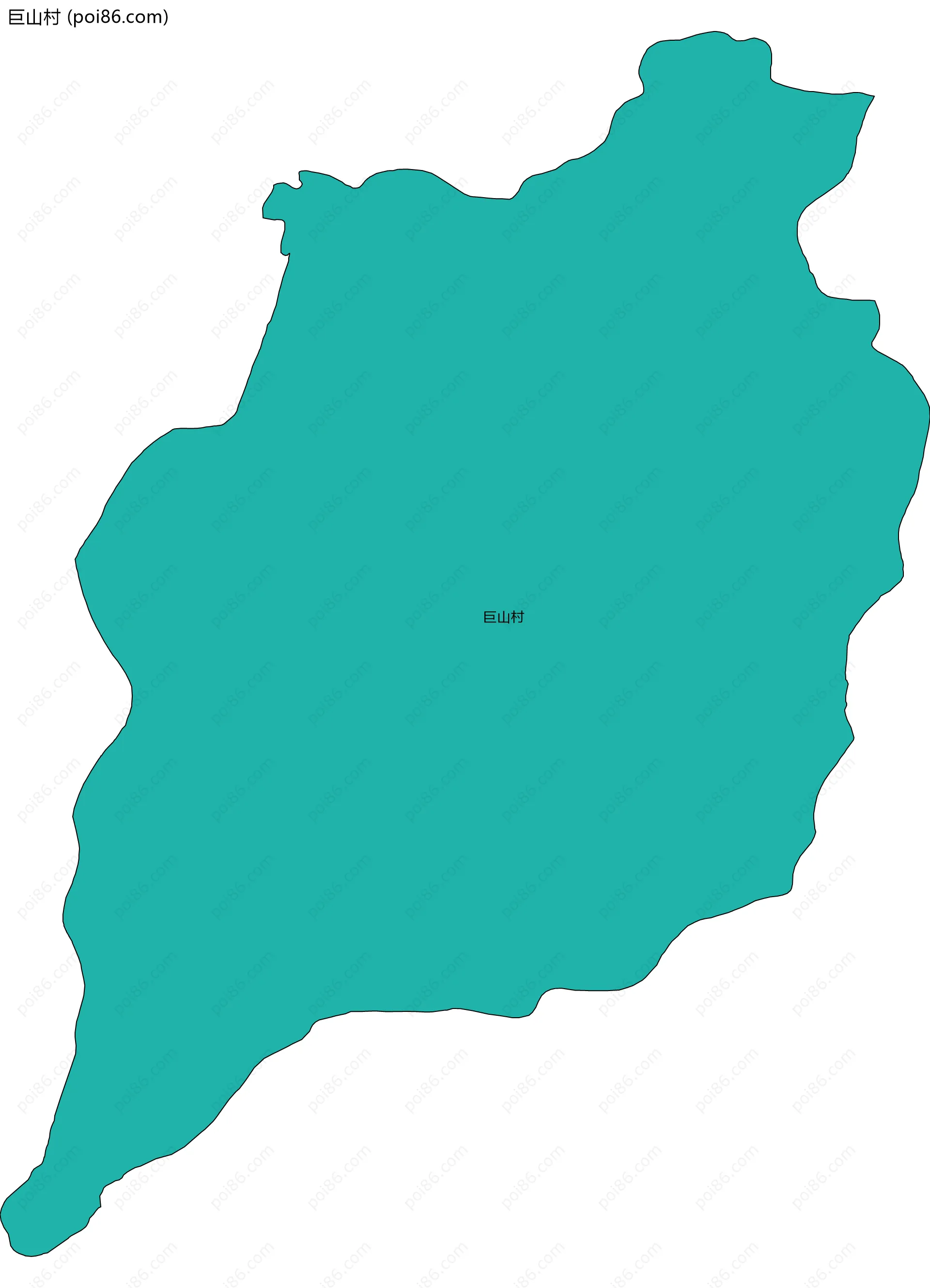 巨山村边界地图