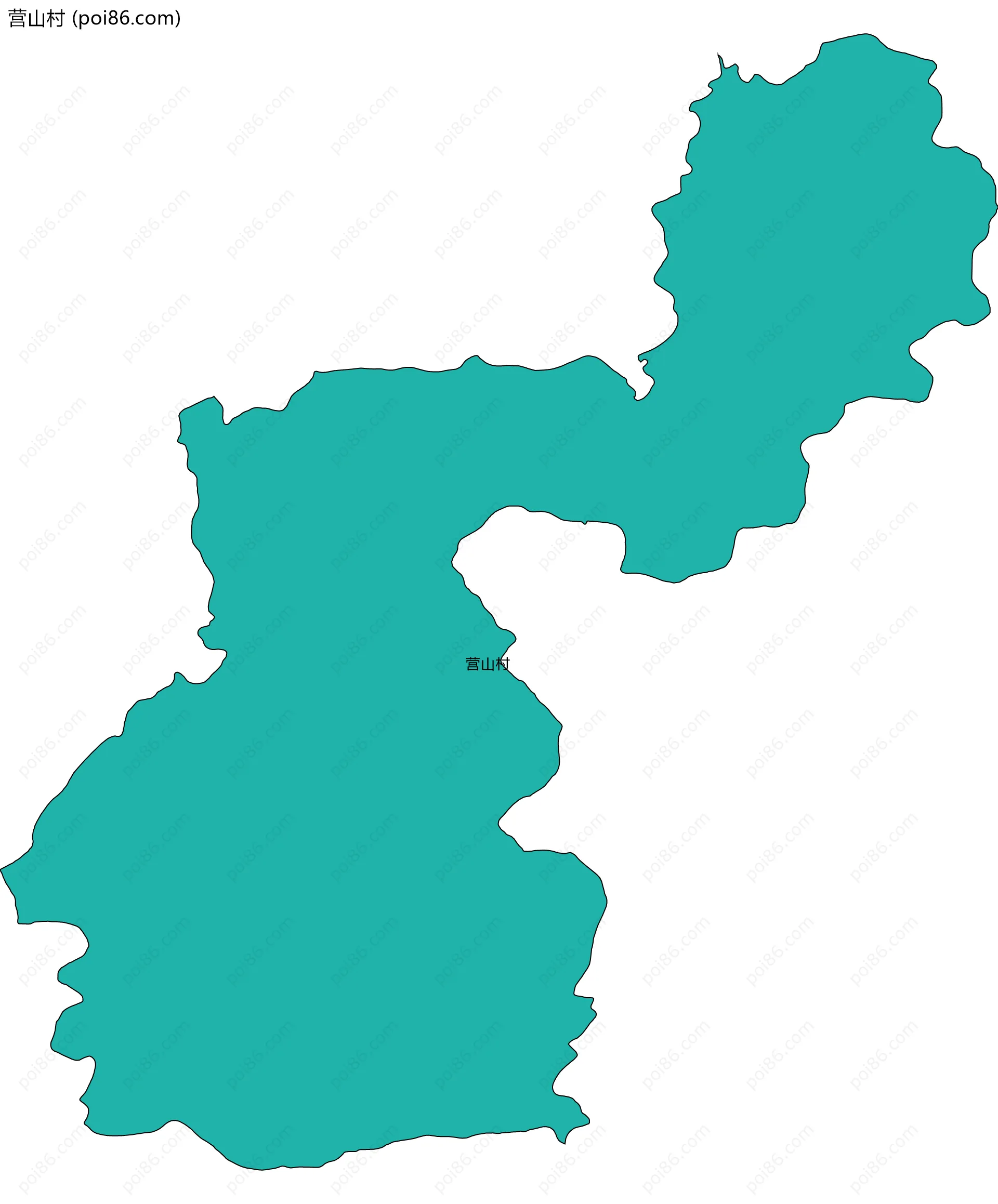 营山村边界地图
