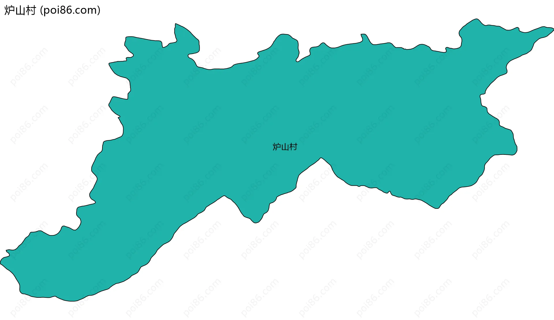 炉山村边界地图
