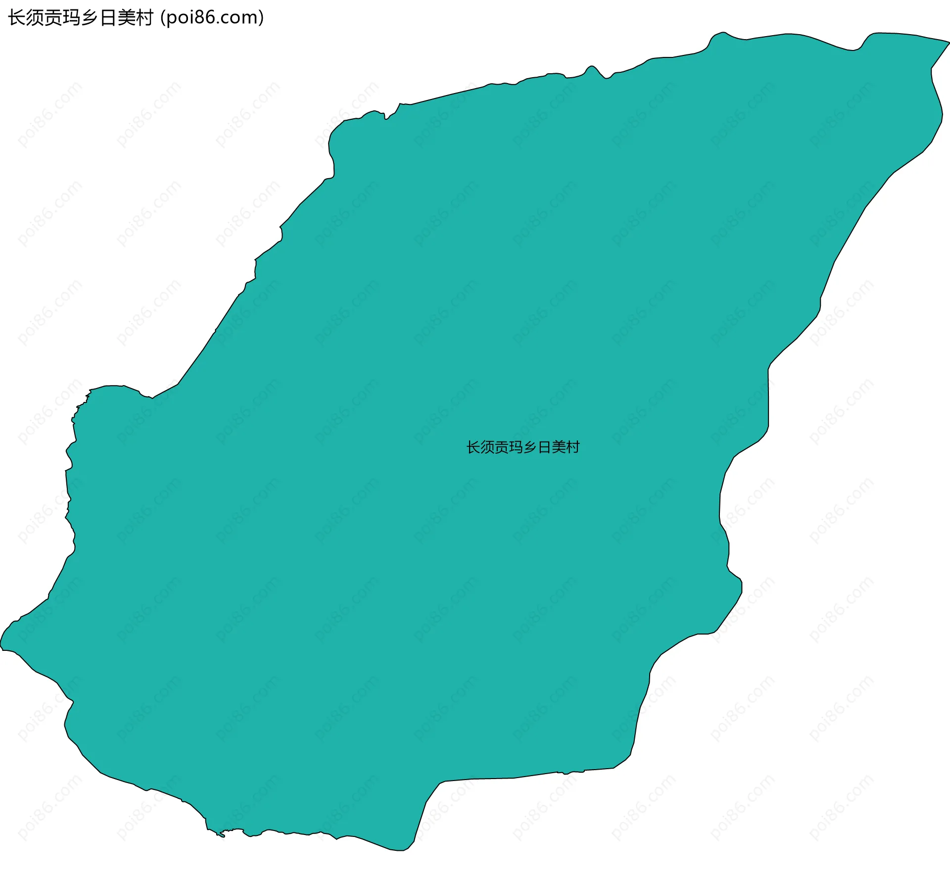 长须贡玛乡日美村边界地图